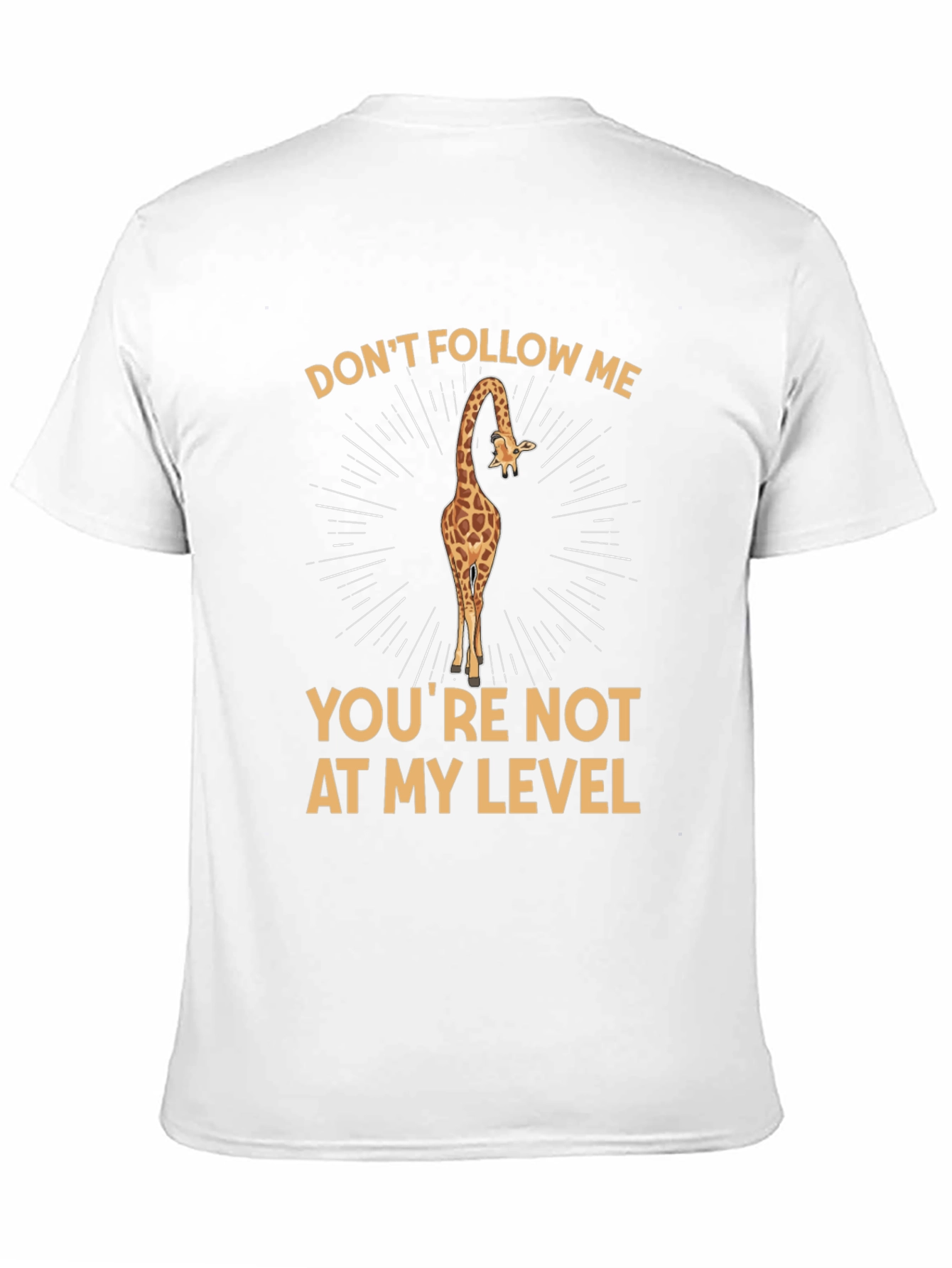 Black Giraffe T-Shirt - Don't Follow Me view 11
