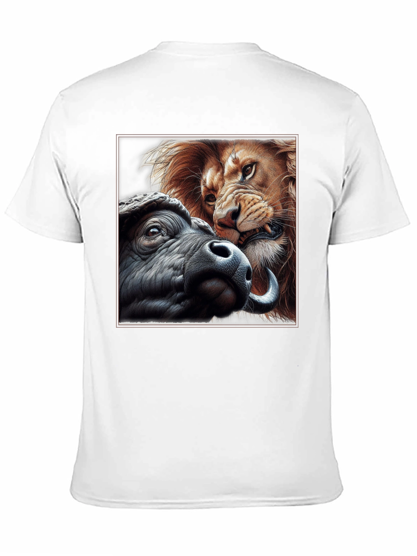 Black Lion vs. Buffalo Graphic Tee view 11