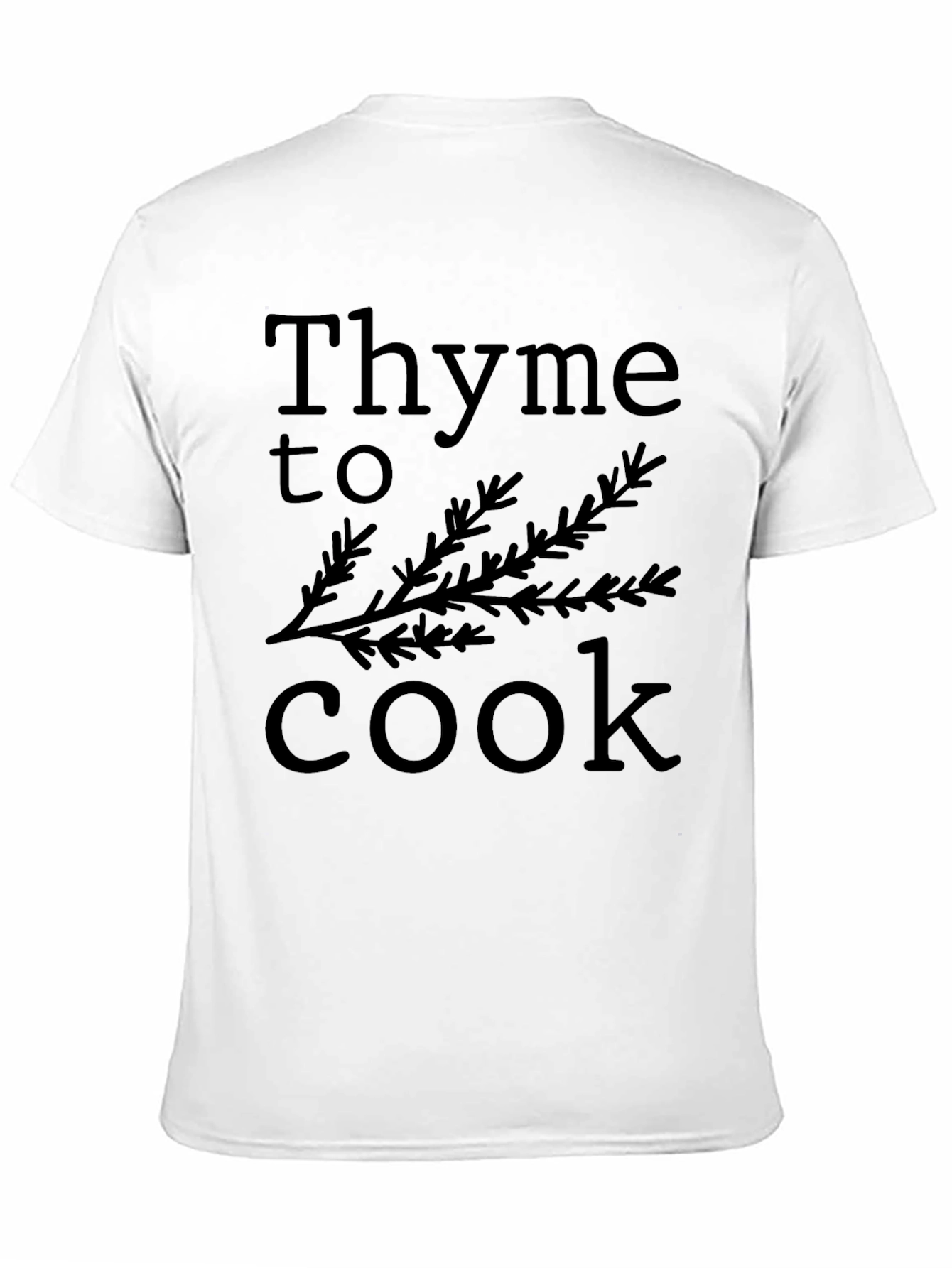 Black Thyme to Cook Funny Herb T-Shirt view 11