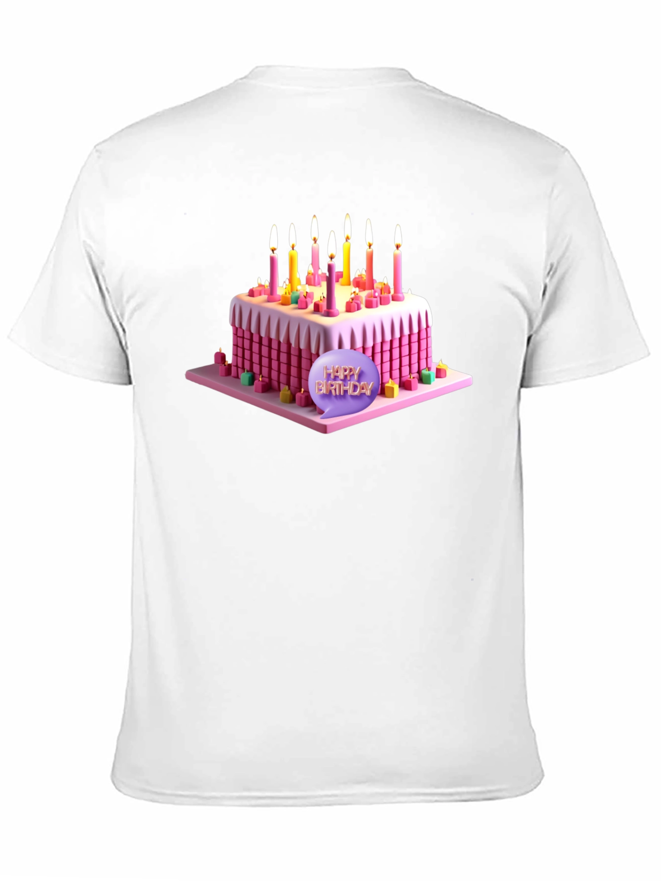Black Birthday Cake T-Shirt - Sweet Celebration Style! view 11