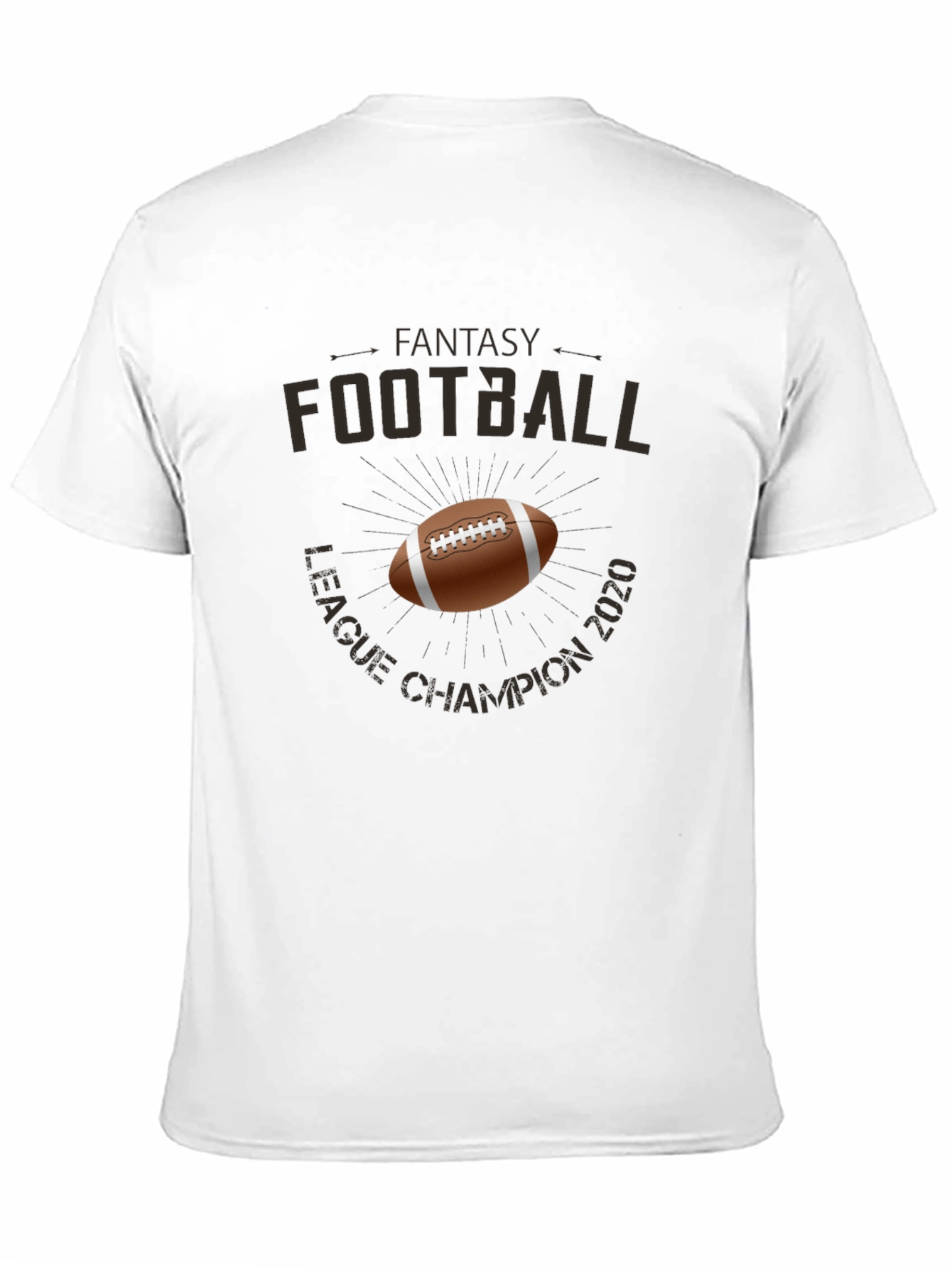 Black Fantasy Football League Champion 2020 T-Shirt view 11