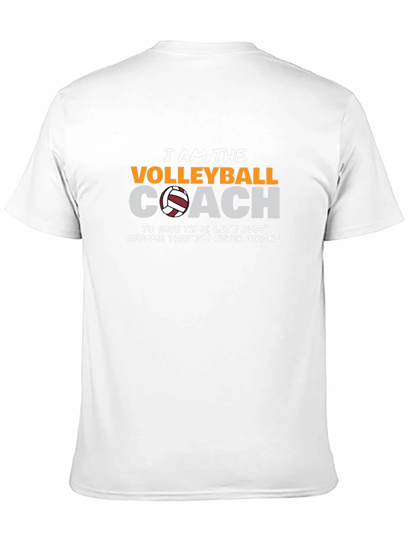 Black Volleyball Coach Graphic T-Shirt view 11