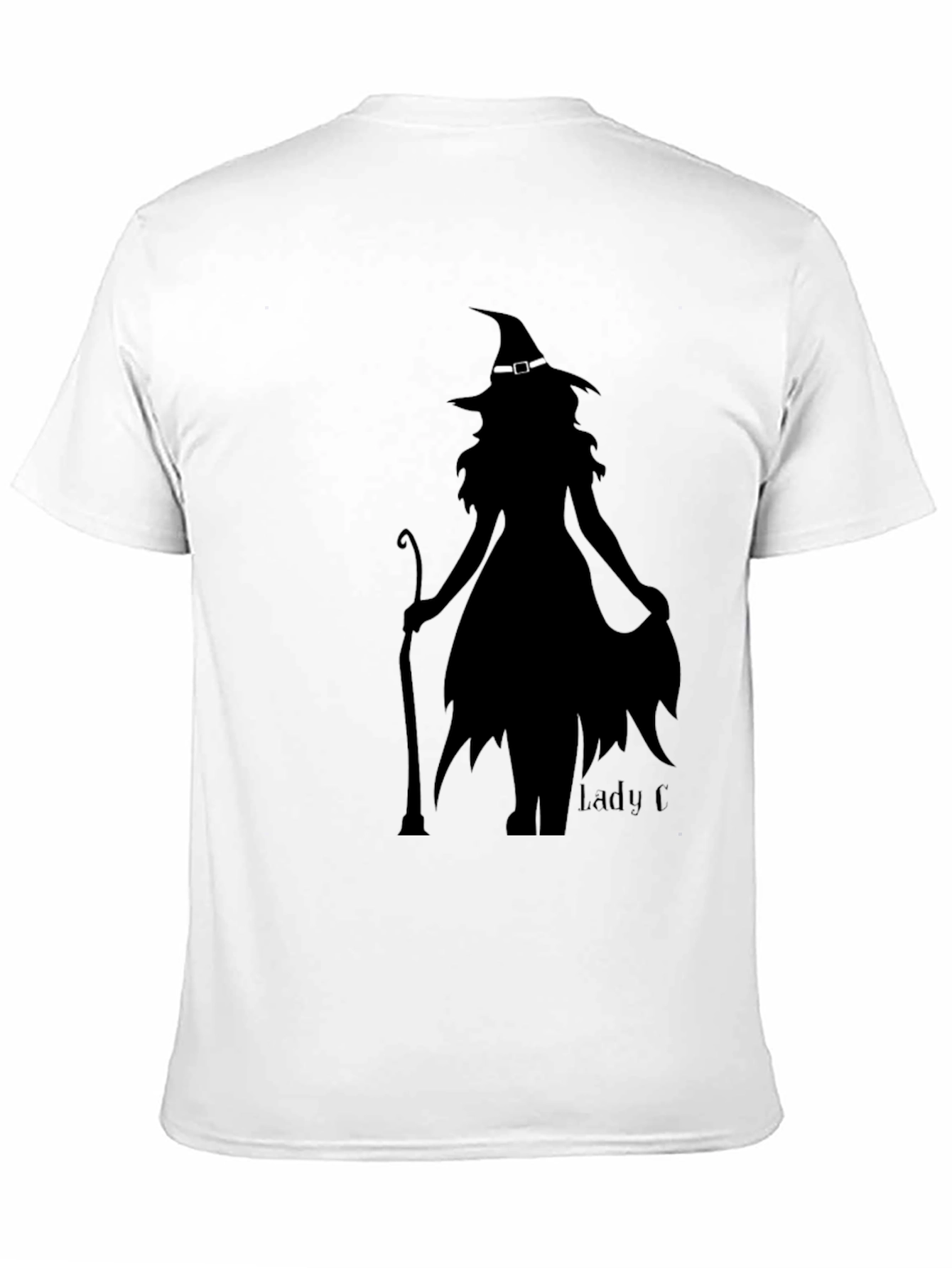 Black Witch Silhouette Graphic Tee - Halloween Style view 11