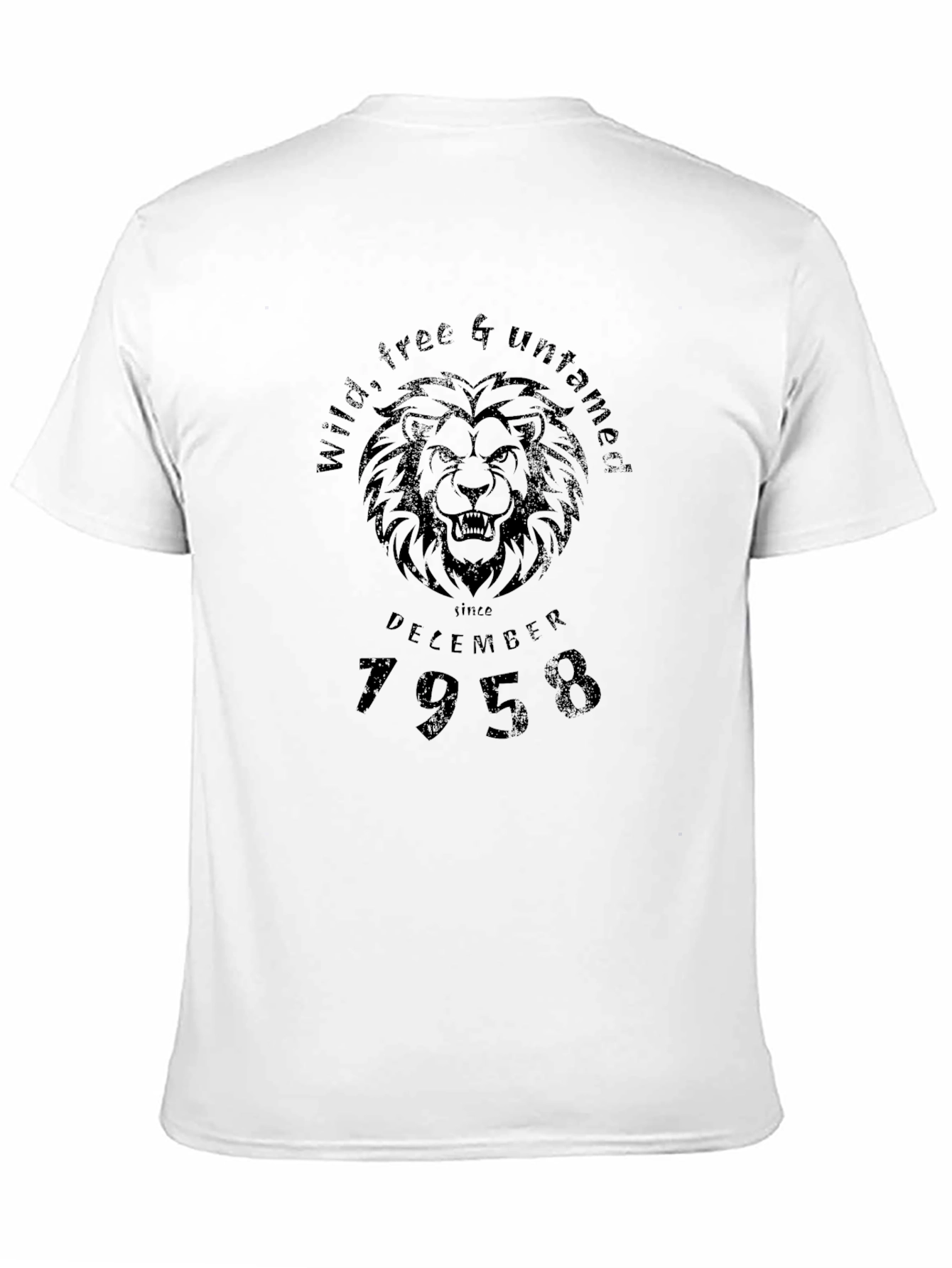 Black Wild & Untamed Lion Graphic T-Shirt - December 1958 view 11