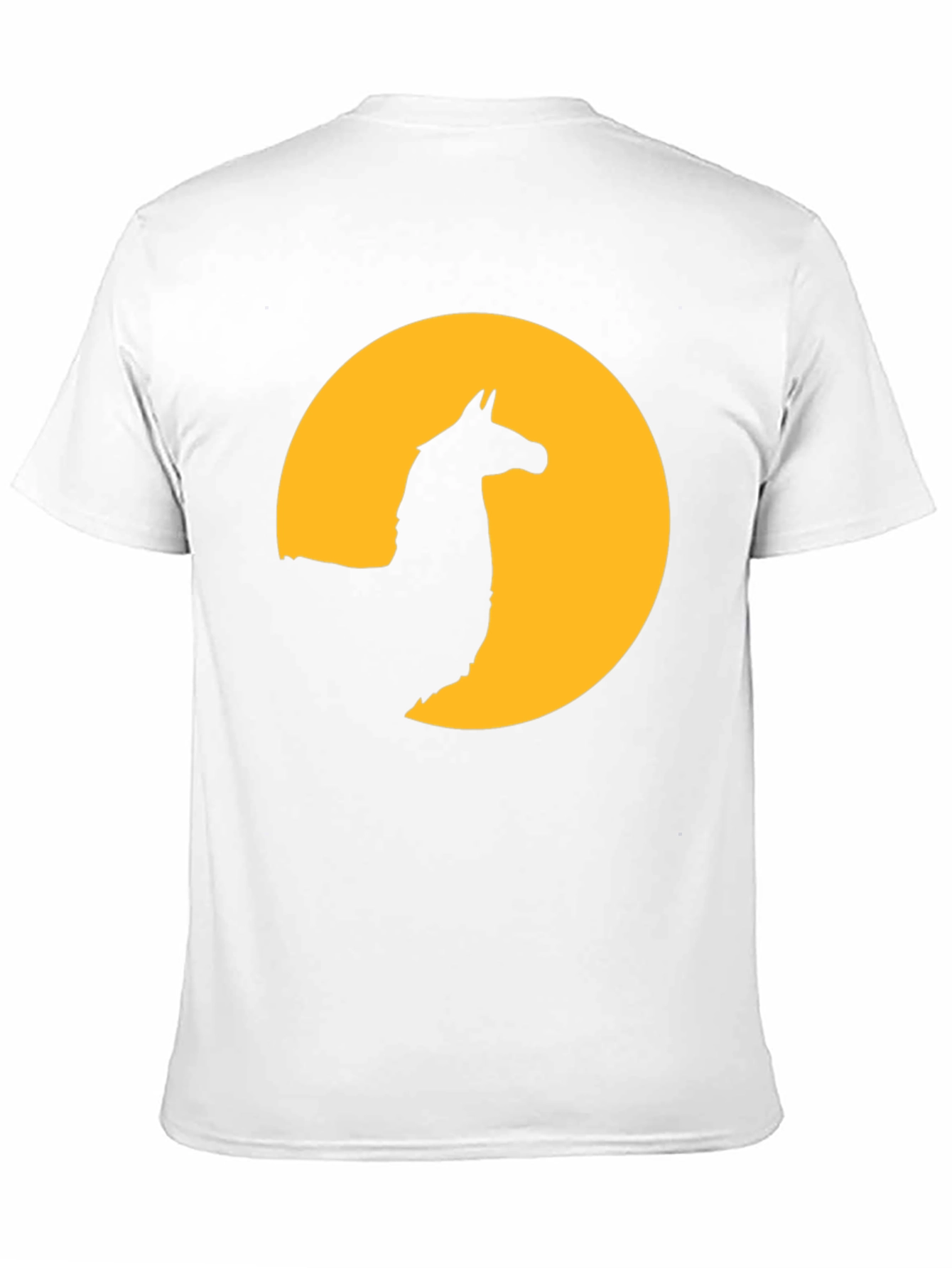 Black Llama Silhouette T-Shirt - Black Graphic Tee view 11