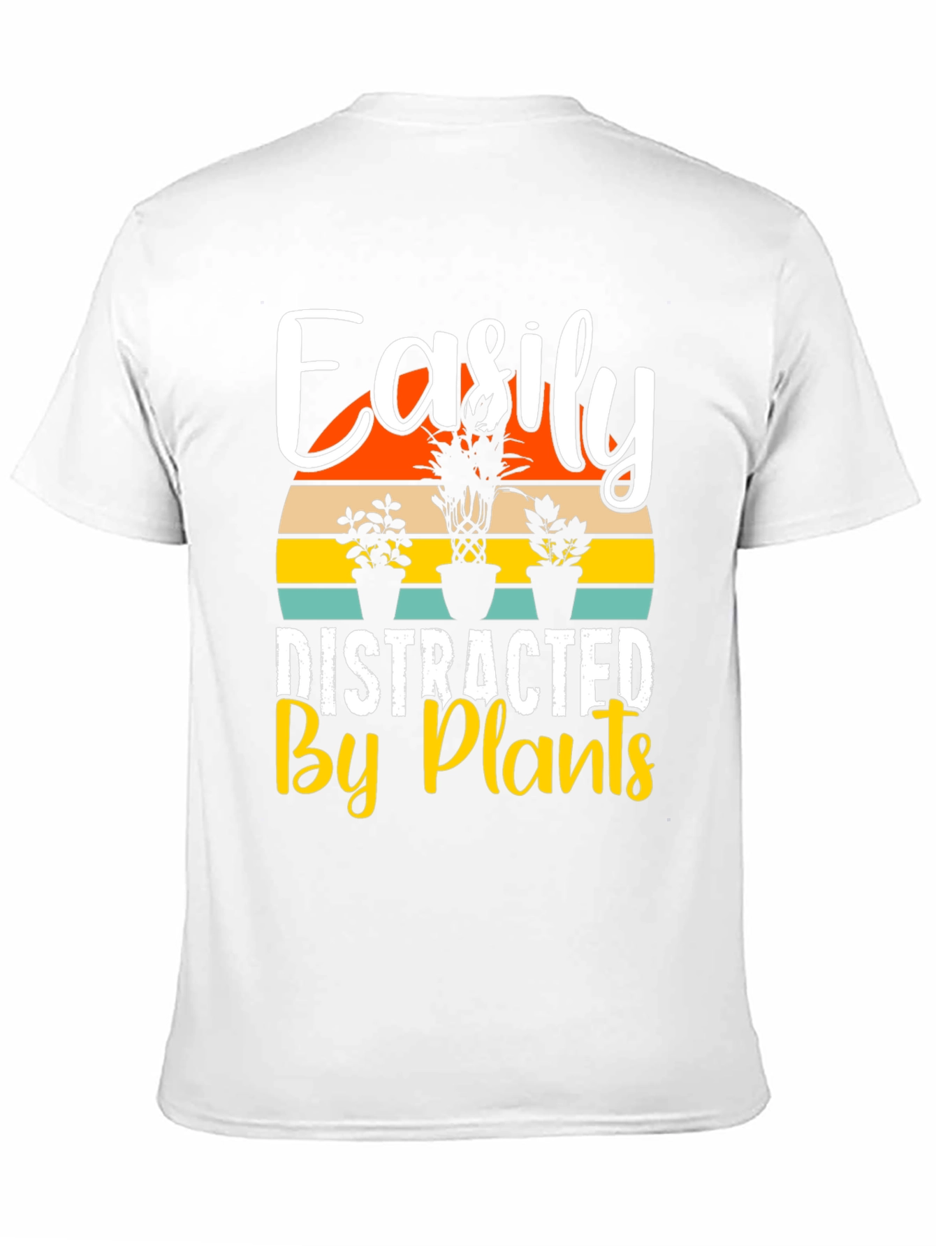 Black Easily Distracted By Plants Graphic T-Shirt view 11