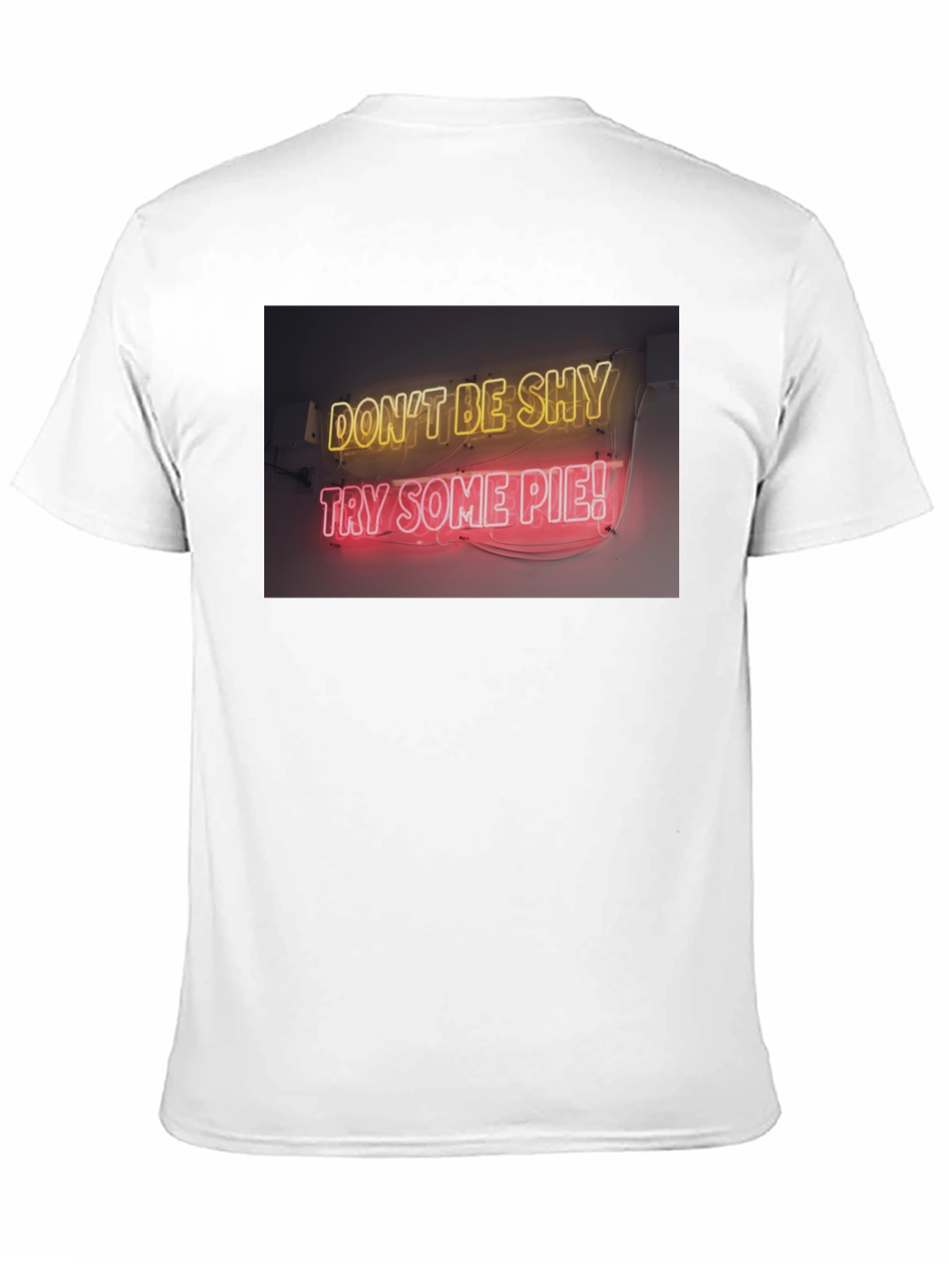 Black Neon Pie Graphic Tee - Don't Be Shy T-Shirt view 11