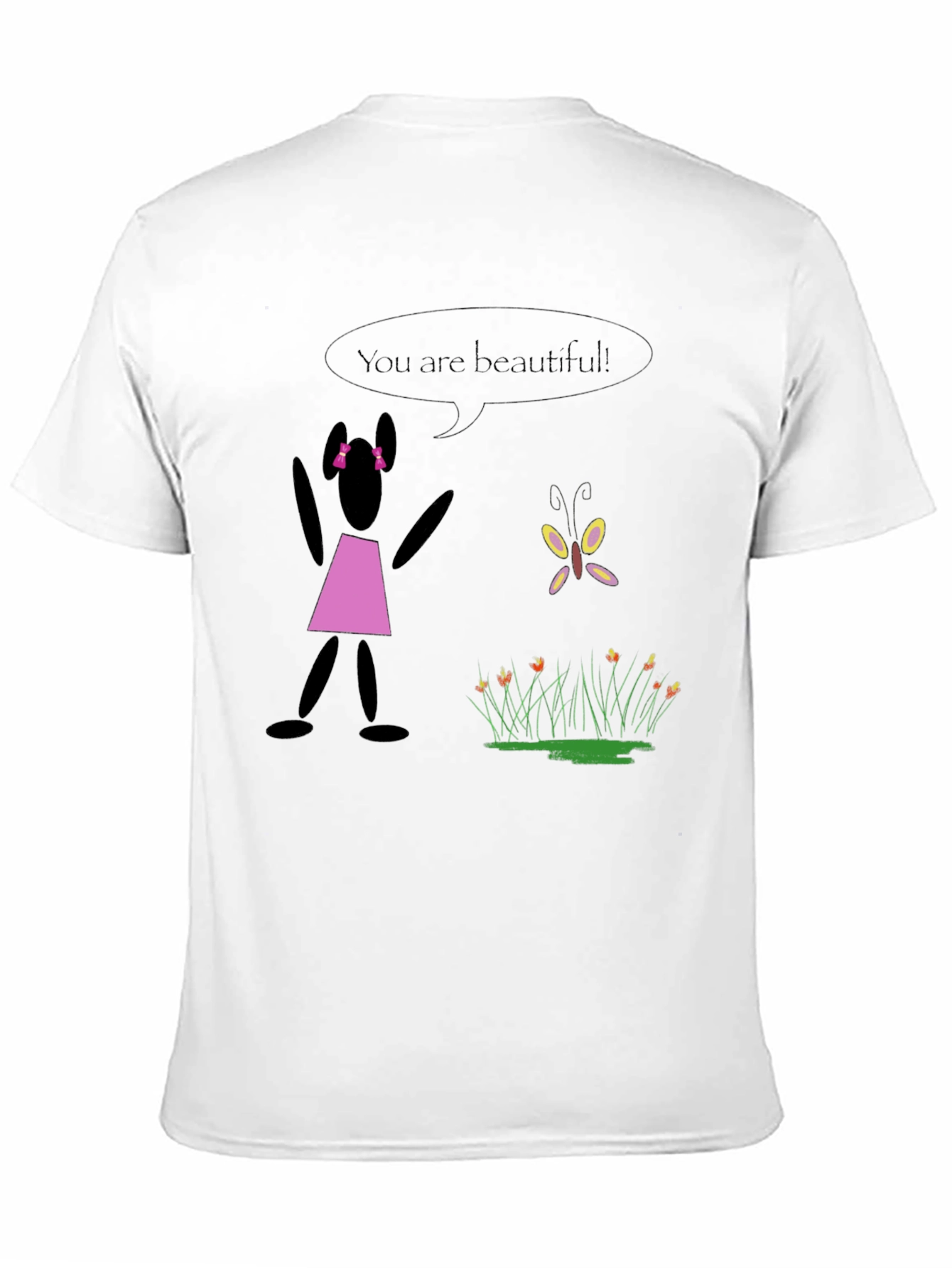 Black Unique Graphic Tee: You Are Beautiful view 11
