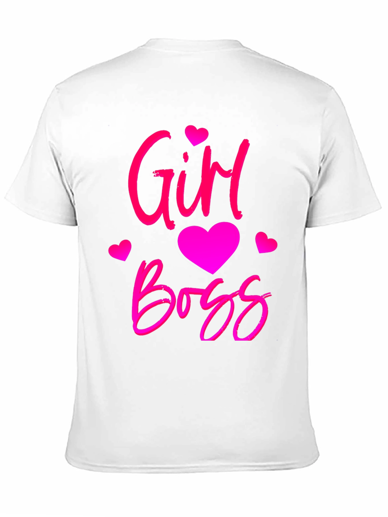 Black Girl Boss Black T-Shirt with Pink Design view 11