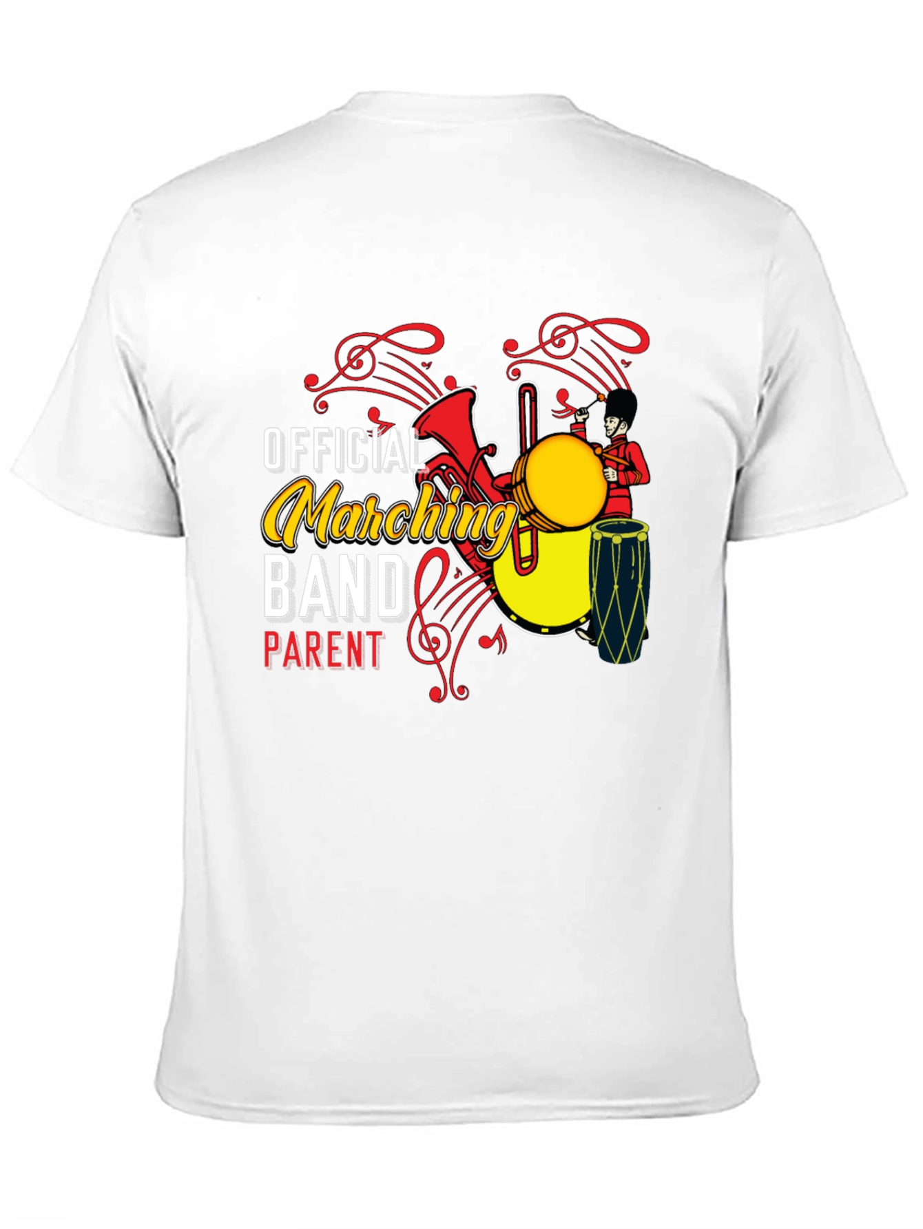 Black Official Marching Band Parent T-Shirt view 11