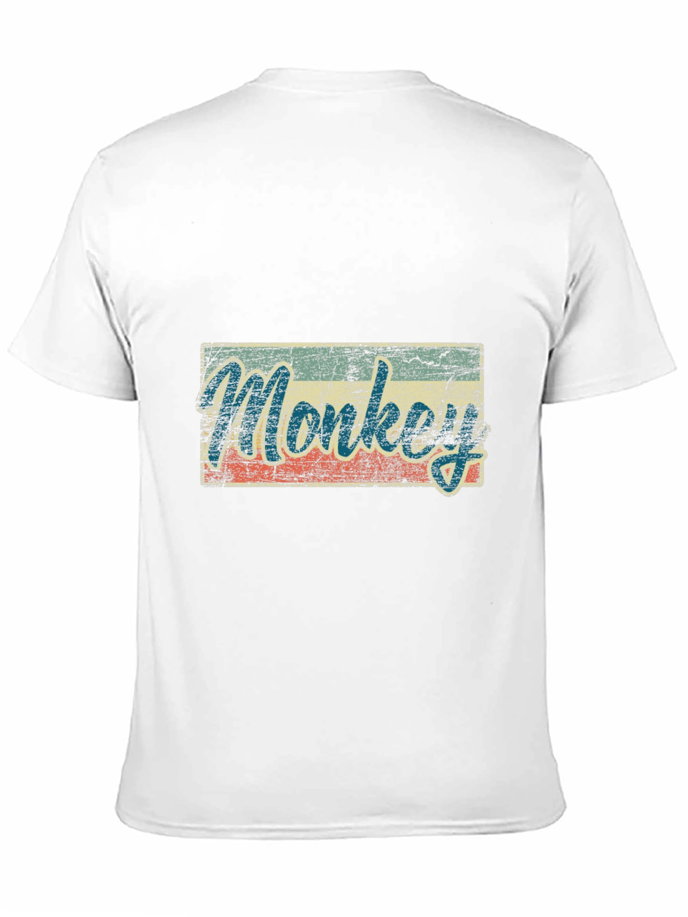 Black Vintage Monkey Graphic T-Shirt view 11