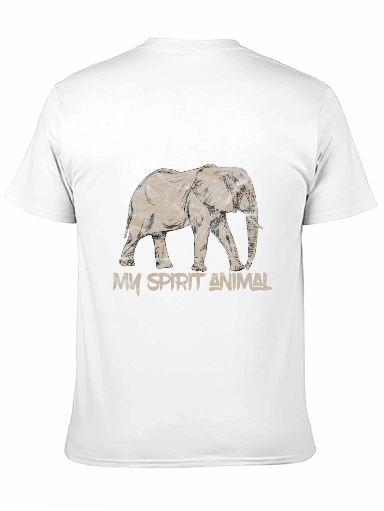 Black Elephant Spirit Animal T-Shirt view 11