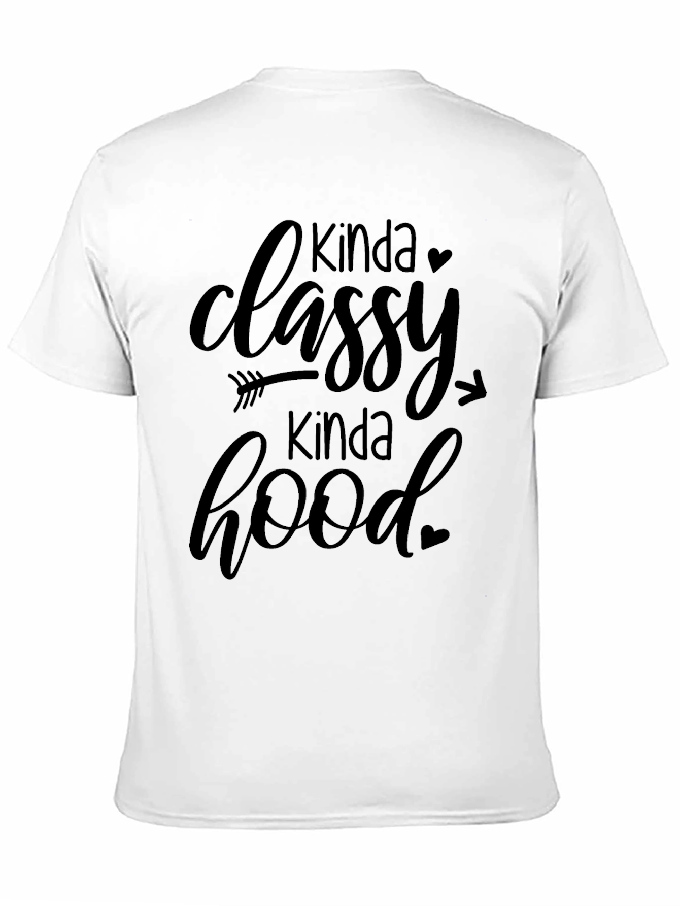 Black Kinda Classy Kinda Hood Graphic Tee view 11