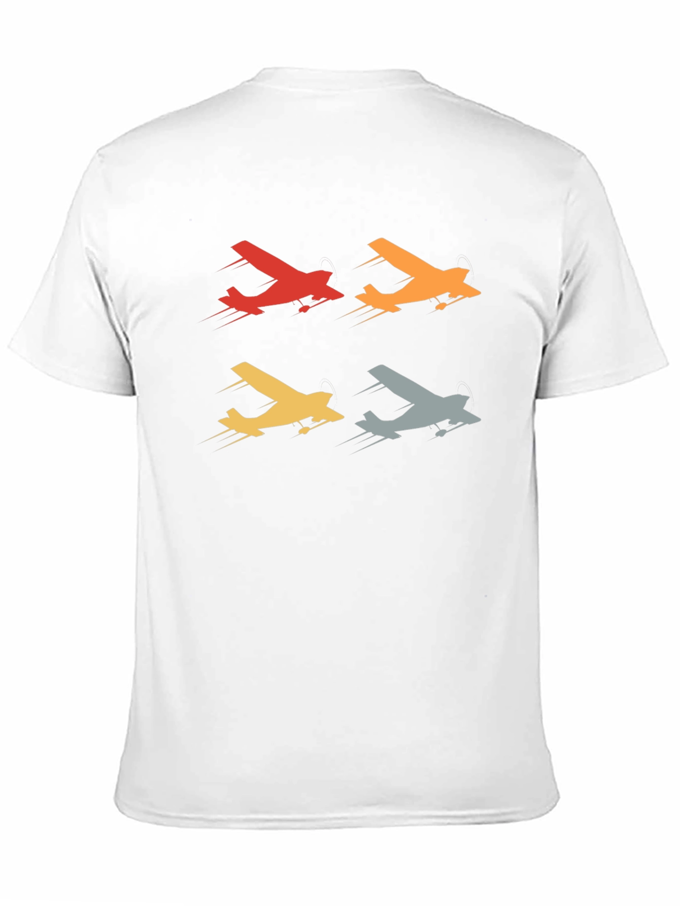 Black Retro Airplane T-Shirt - Vintage Aviation Design view 11