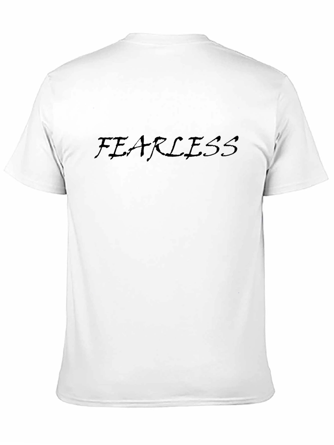 Black Fearless Black Cotton T-Shirt view 11