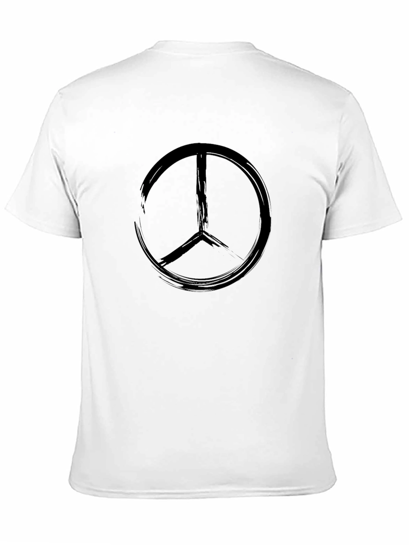 Black Black Peace Symbol Graphic Tee - Casual Comfort view 11