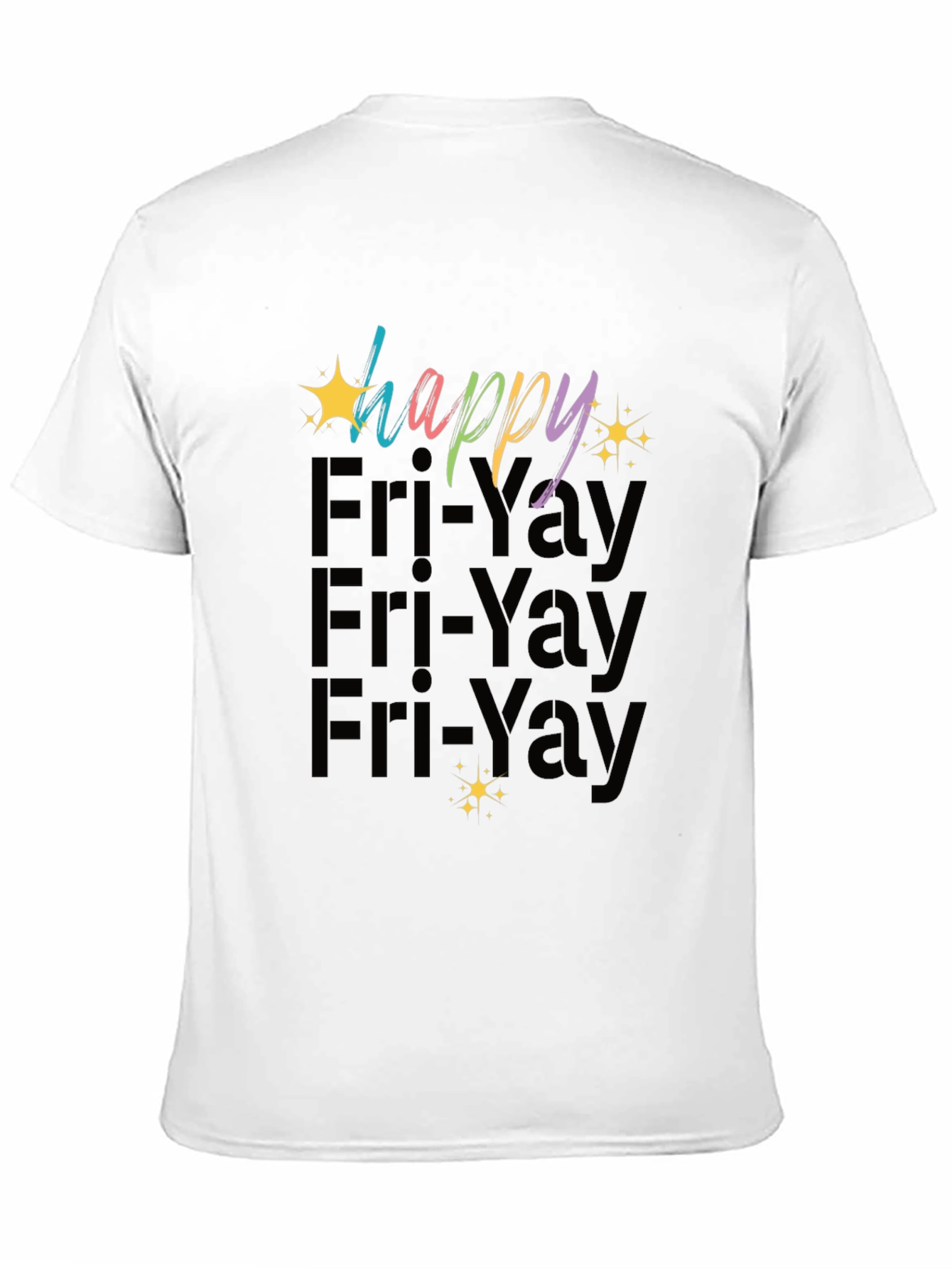Black Happy Fri-Yay Graphic T-Shirt - Black view 11