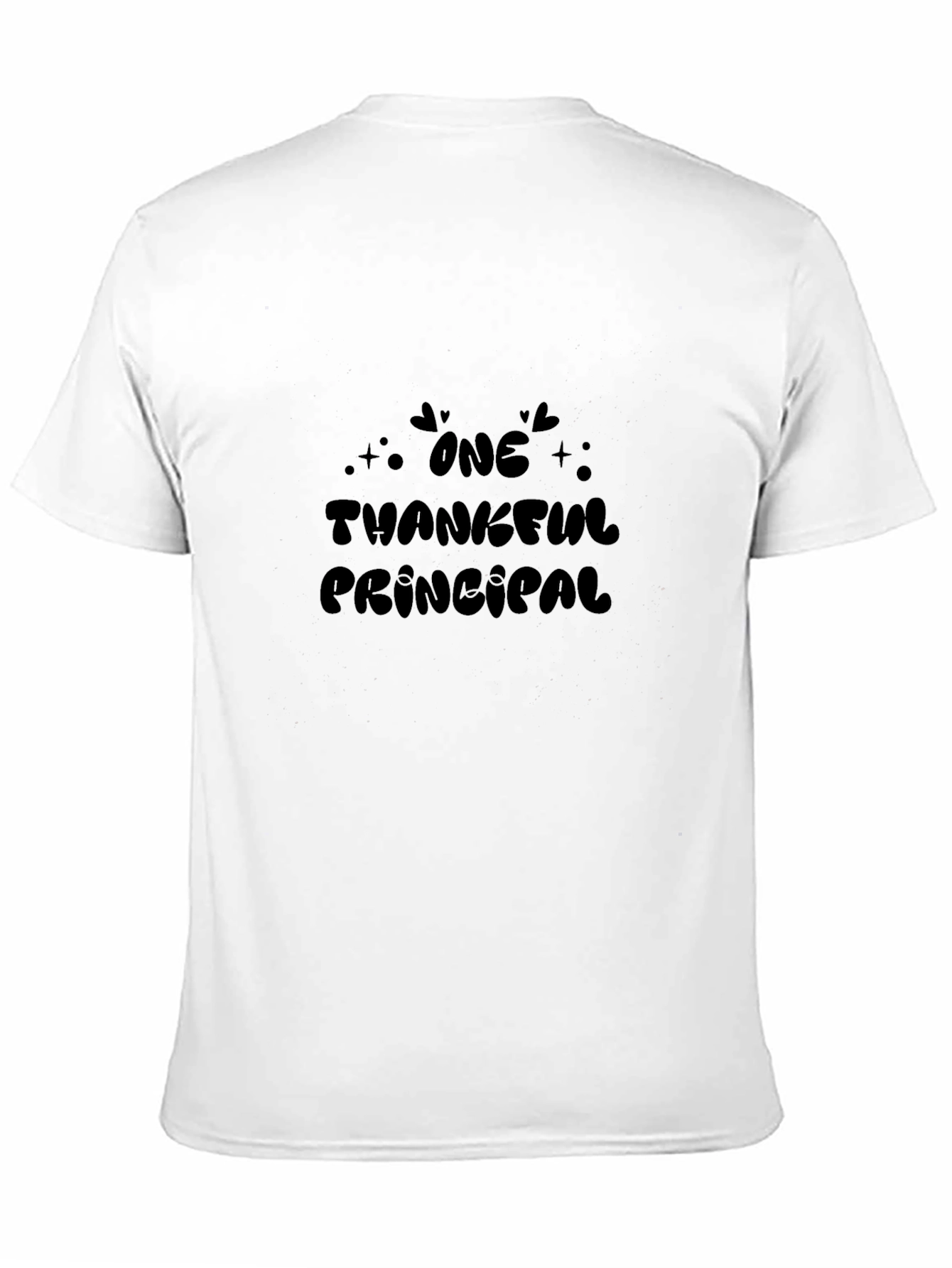 Black Thankful Principal Graphic Tee - Black view 11