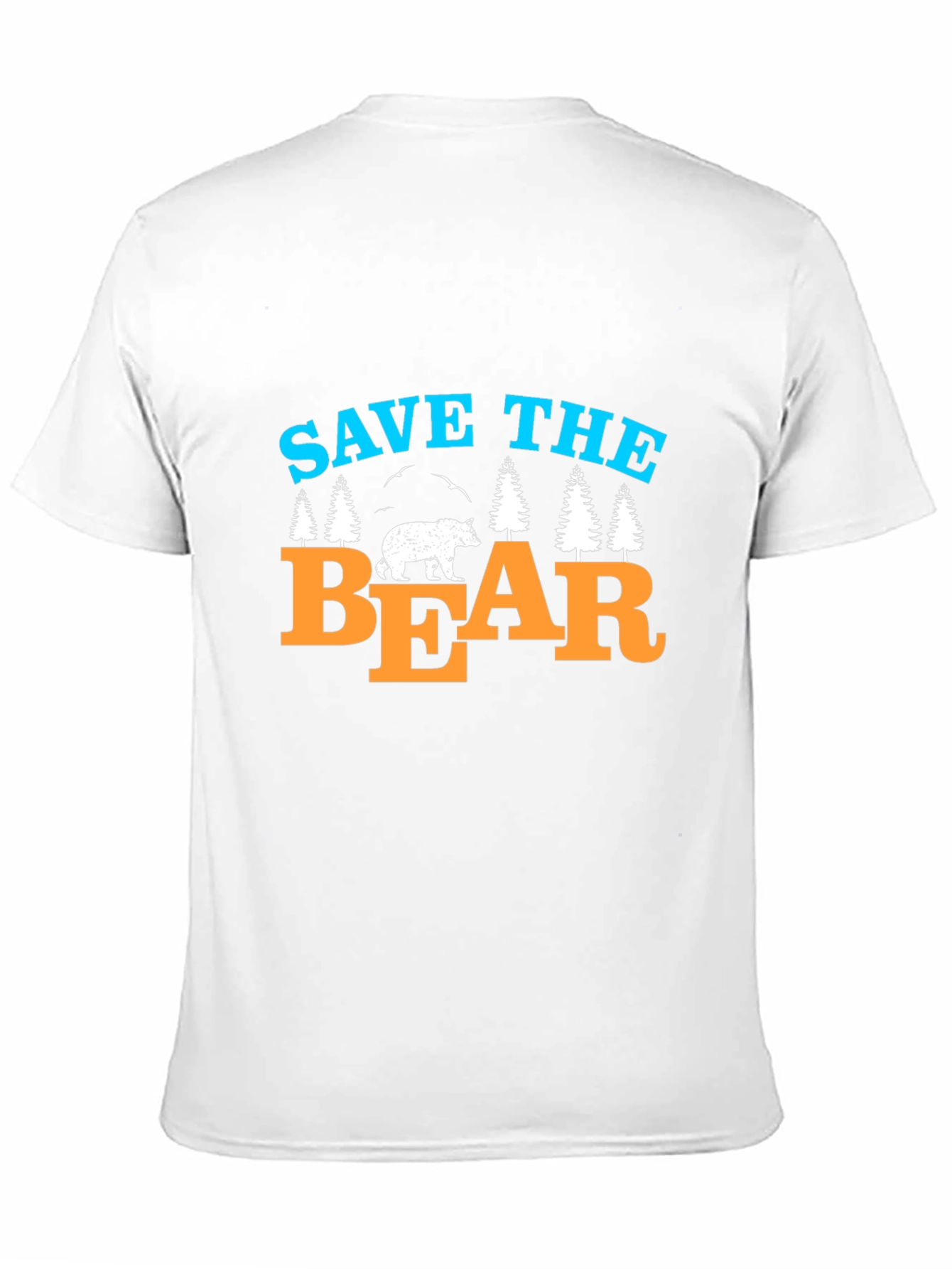 Black Save The Bear T-Shirt Black Graphic Tee view 11