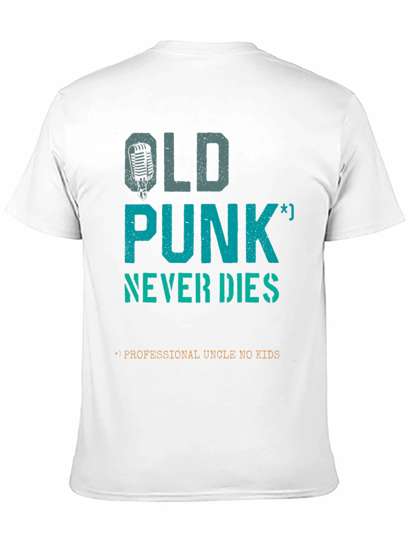 Black Old Punk Never Dies T-Shirt view 11