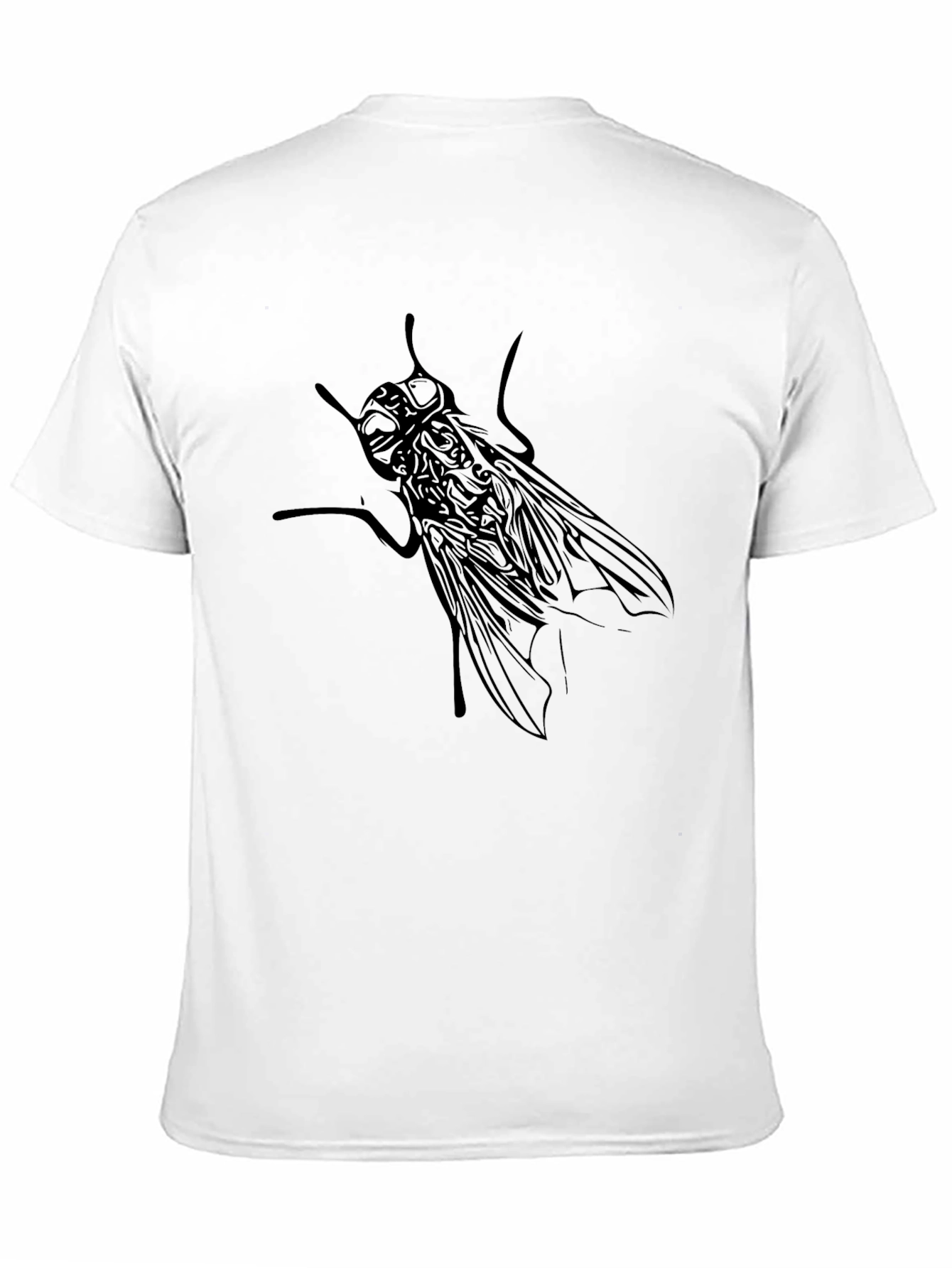 Black Black Fly Graphic Tee - Cool Insect Design view 11