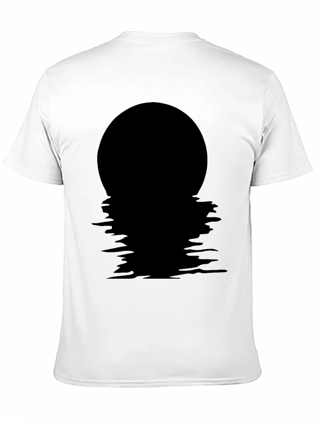 Black Black Moon Reflection T-Shirt view 11