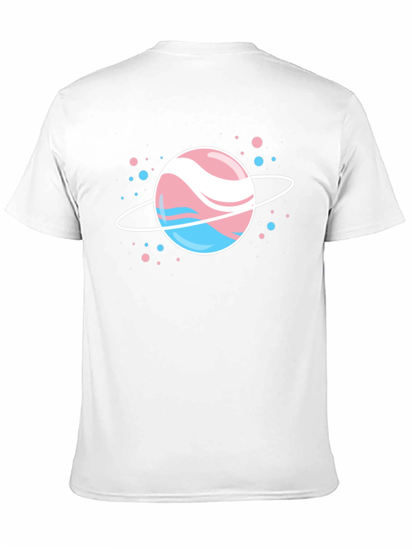 Black Transgender Pride Planet T-Shirt - Black view 11