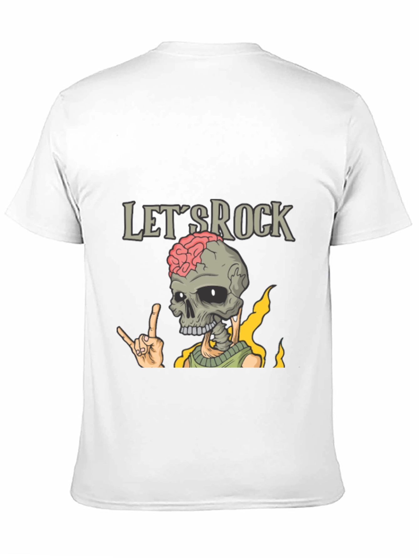 Black Let's Rock Skeleton T-Shirt view 11