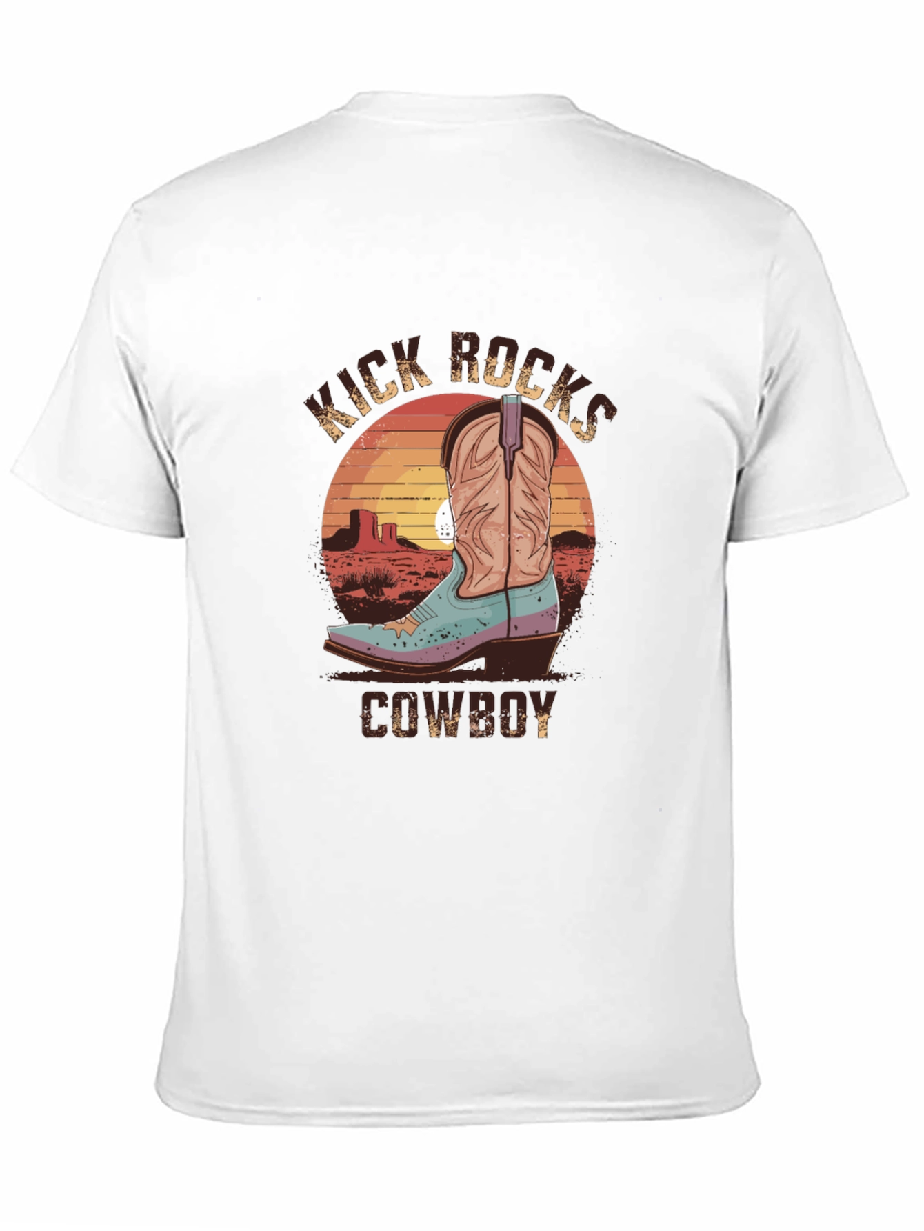 Black Kick Rocks Cowboy Graphic Tee view 11