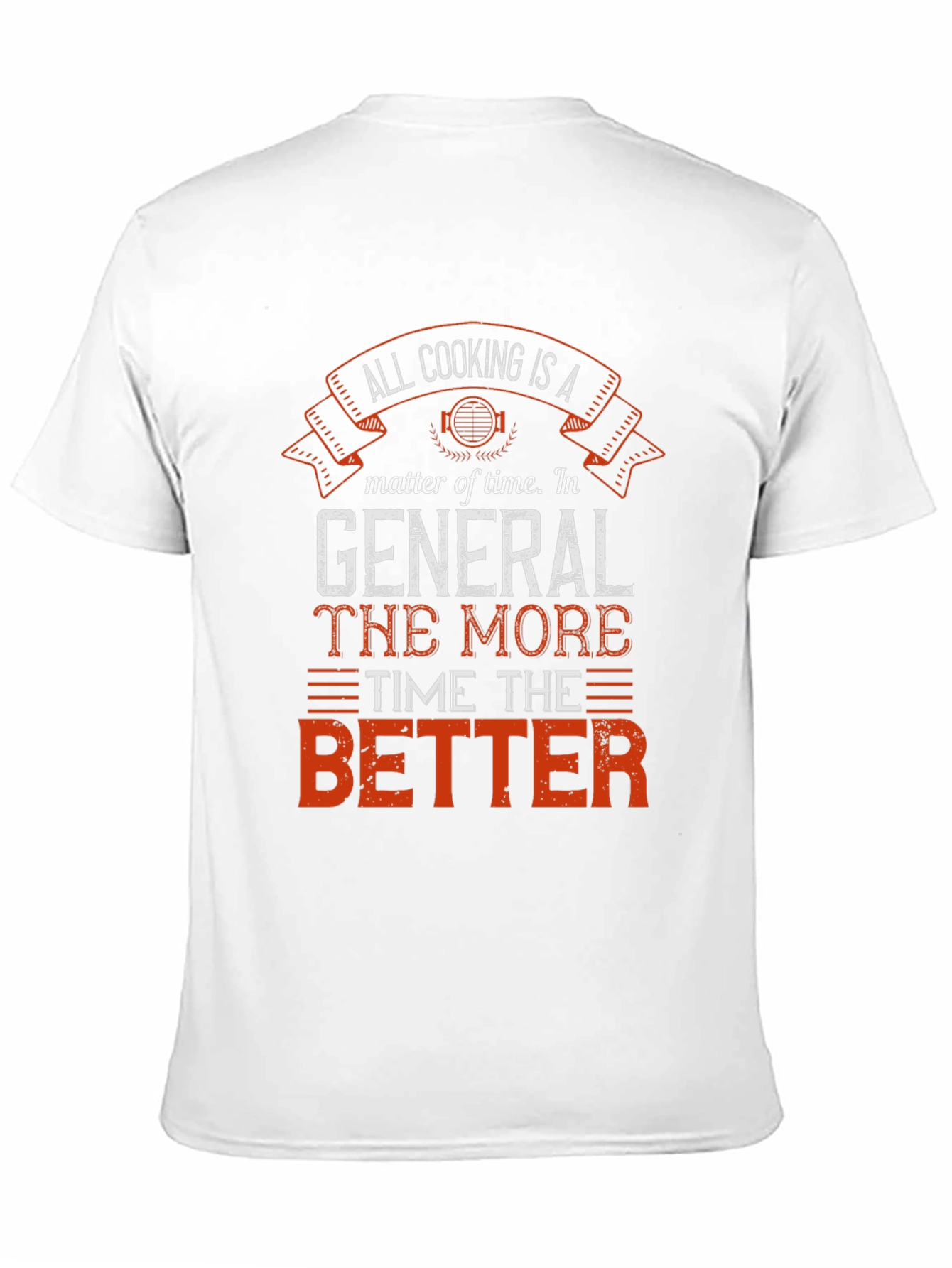 Black All Cooking is a Matter of Time Black T-Shirt view 11