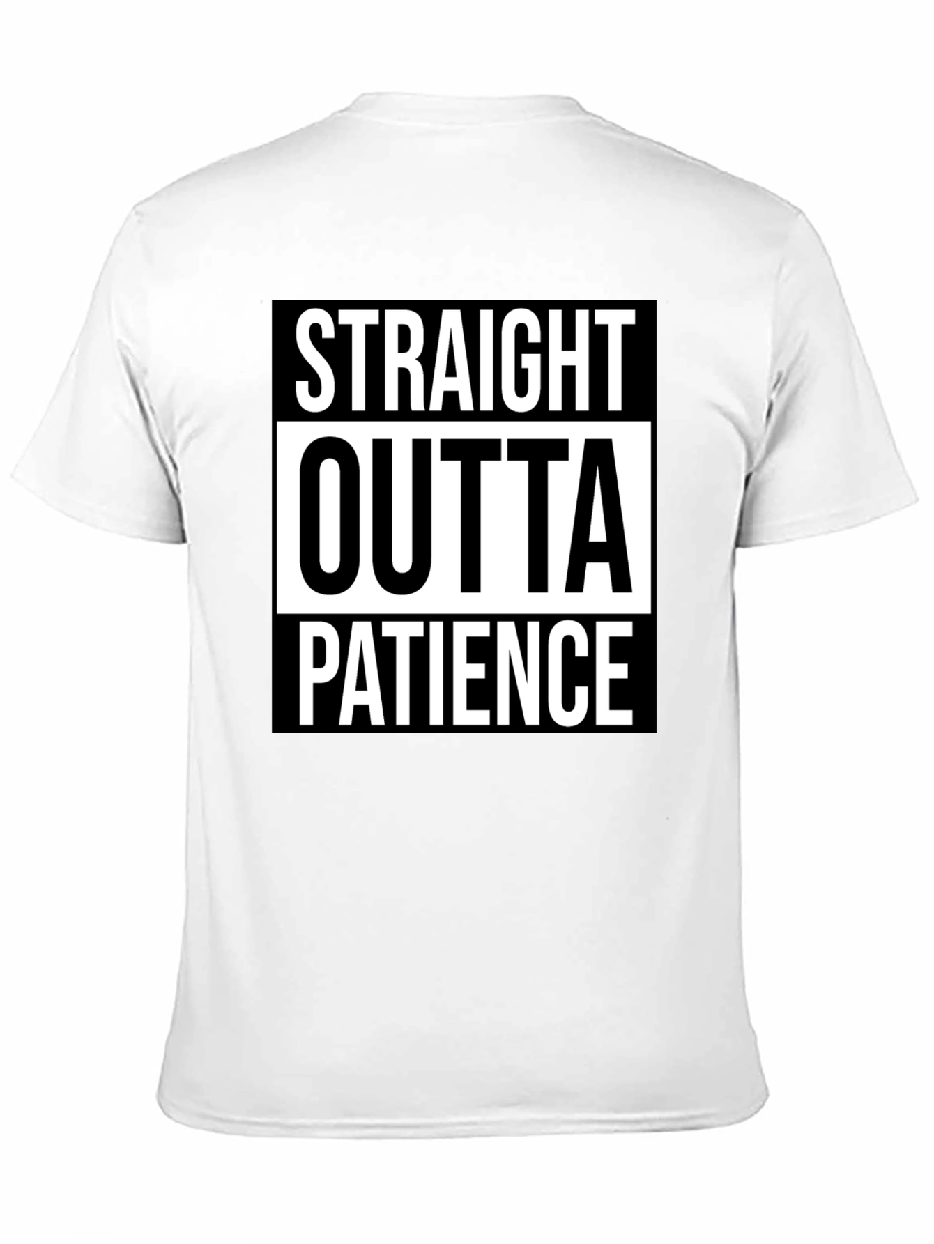Black Straight Outta Patience Graphic Tee view 11