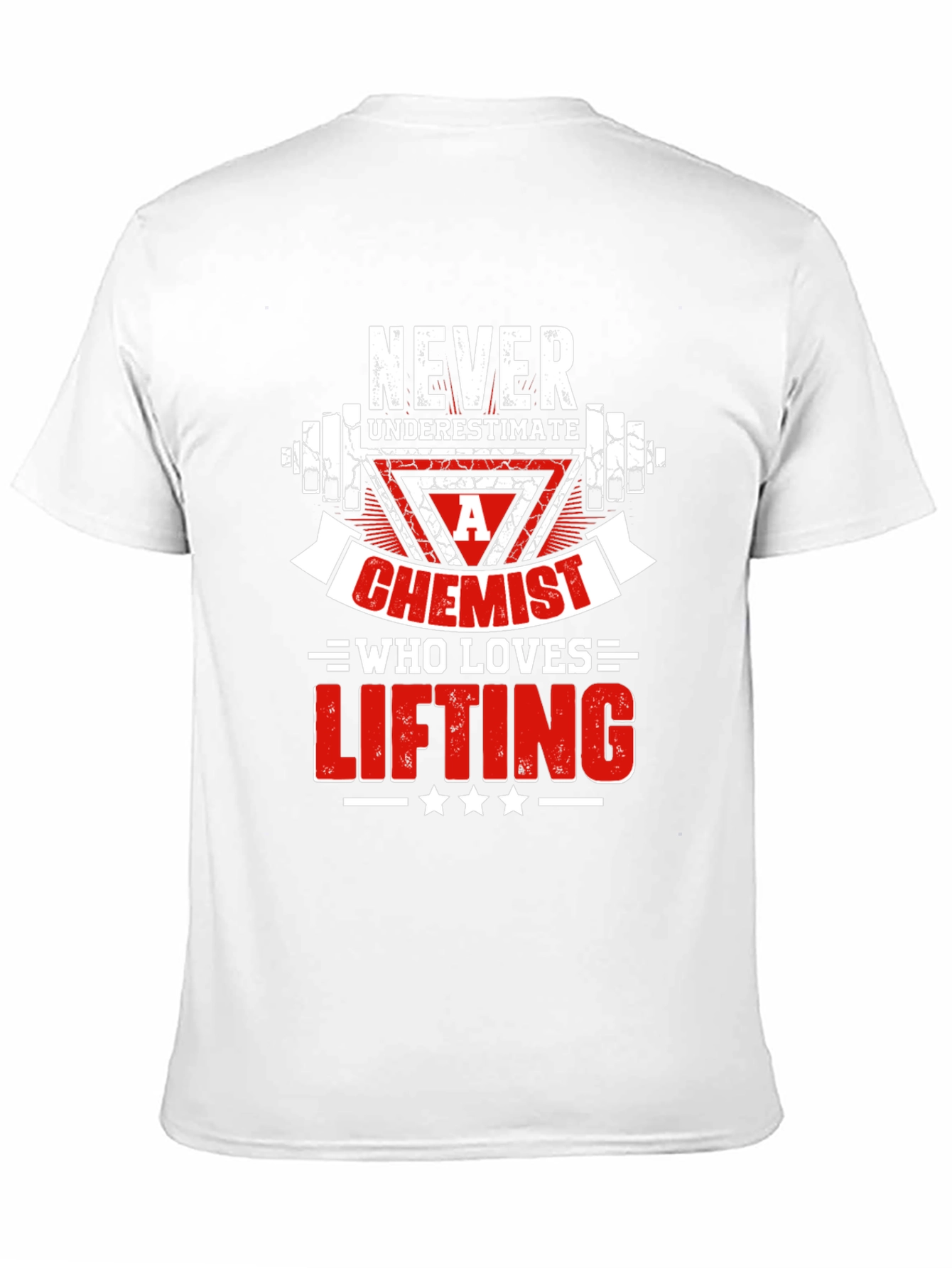Black Chemist Who Loves Lifting Black T-Shirt view 11