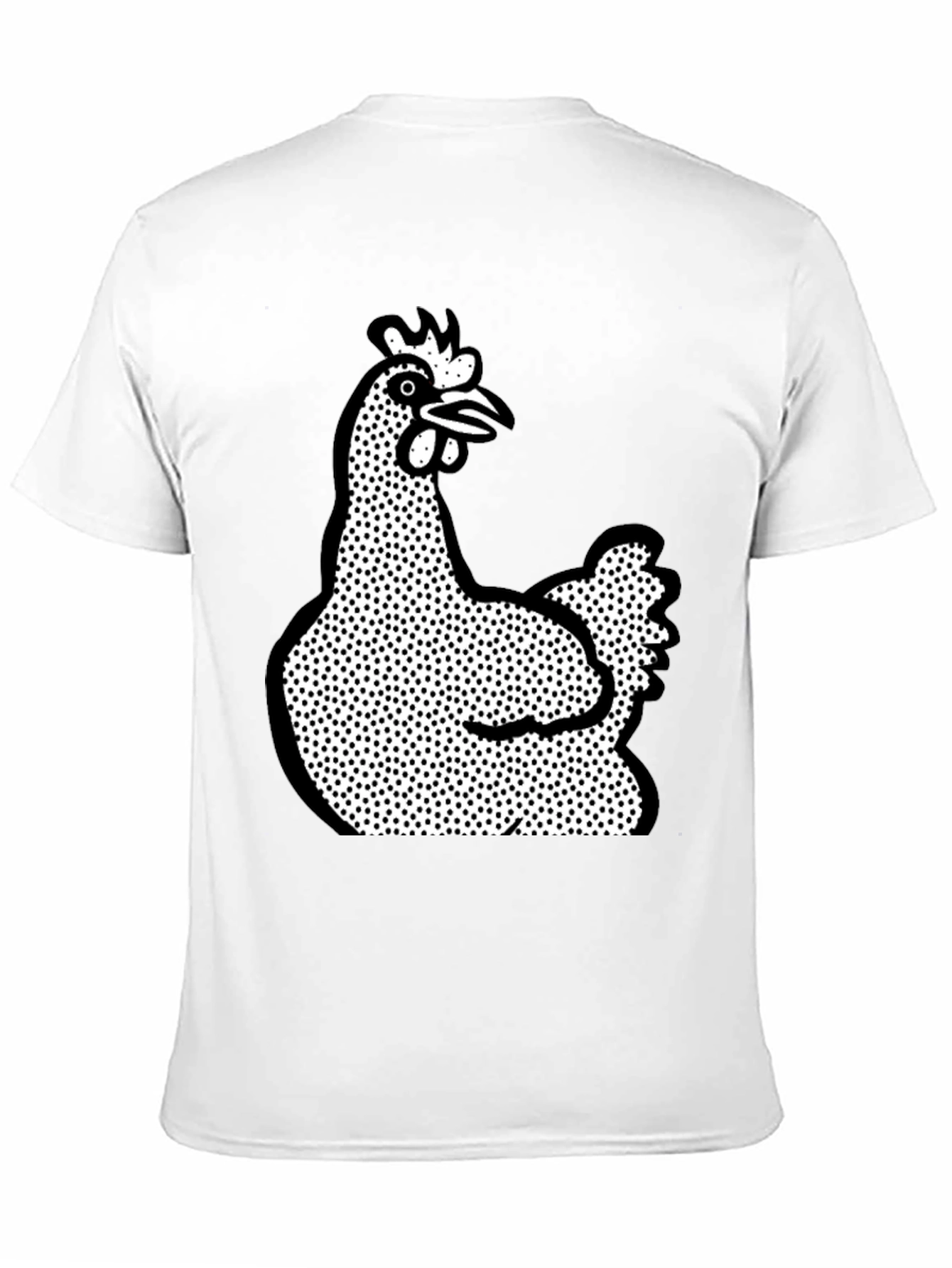 Black Quirky Chicken Graphic T-Shirt - Black view 11