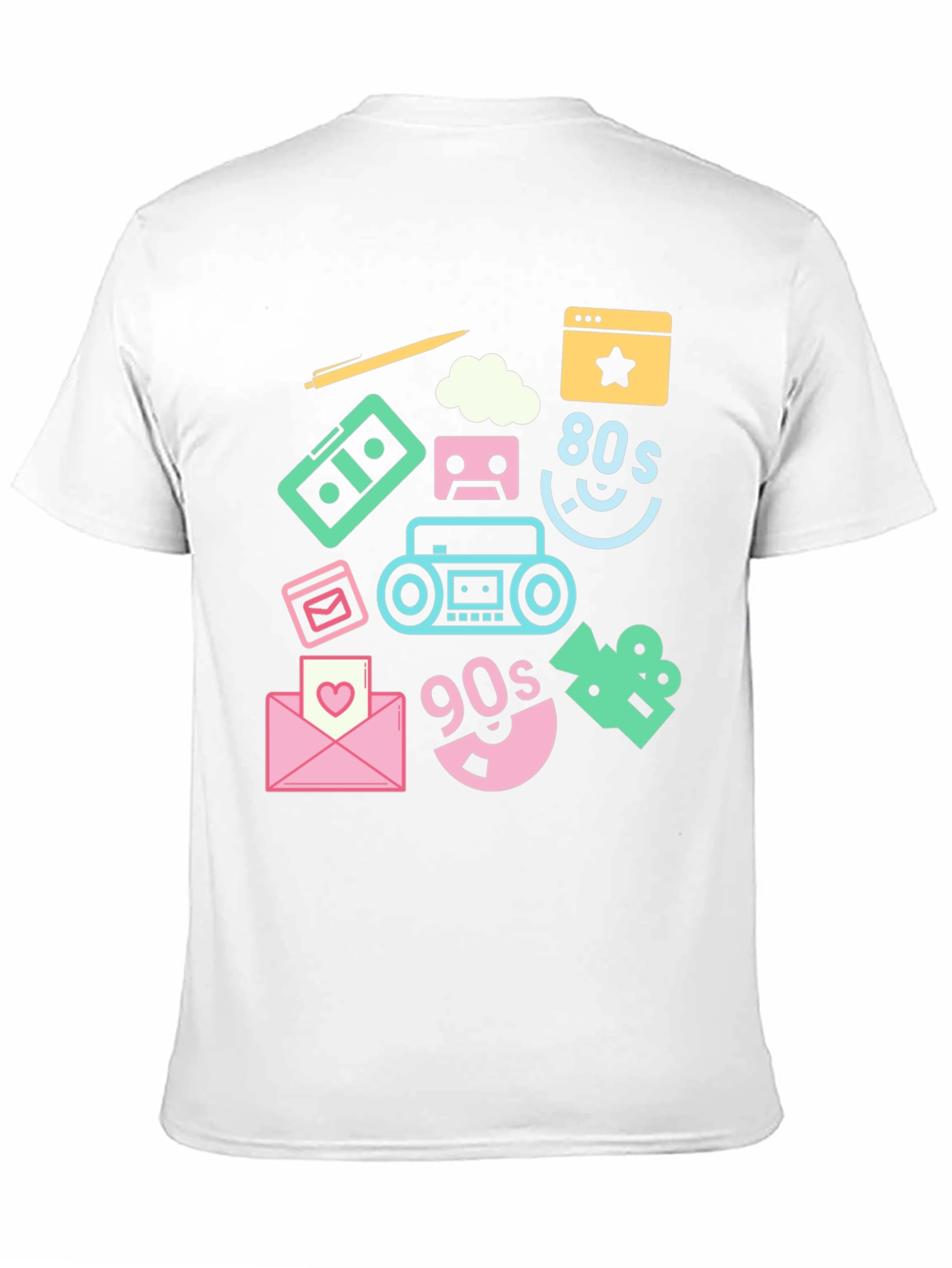 Black Retro 80s & 90s Graphic Tee view 11