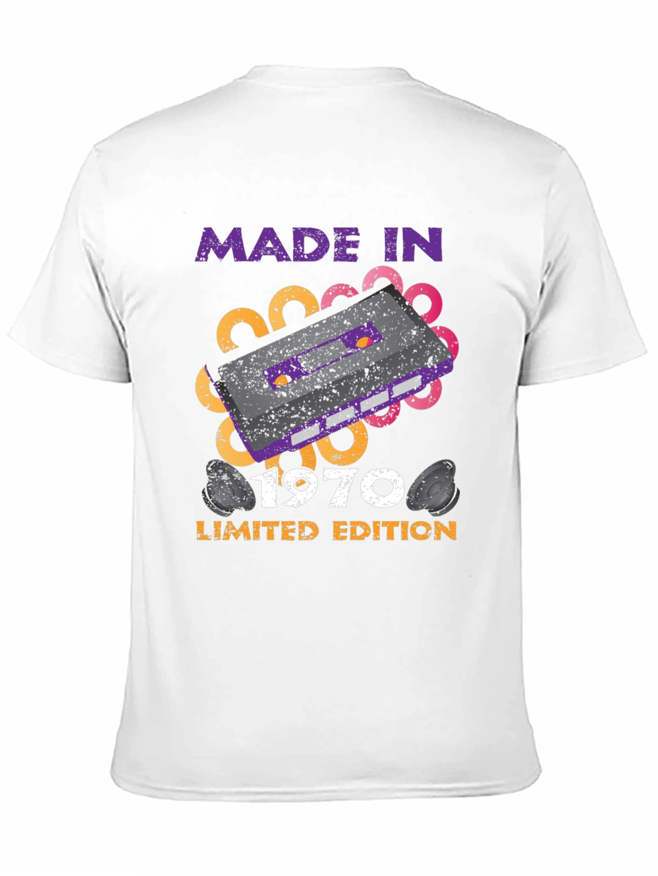 Black Made in 1970 Limited Edition Retro T-Shirt view 11