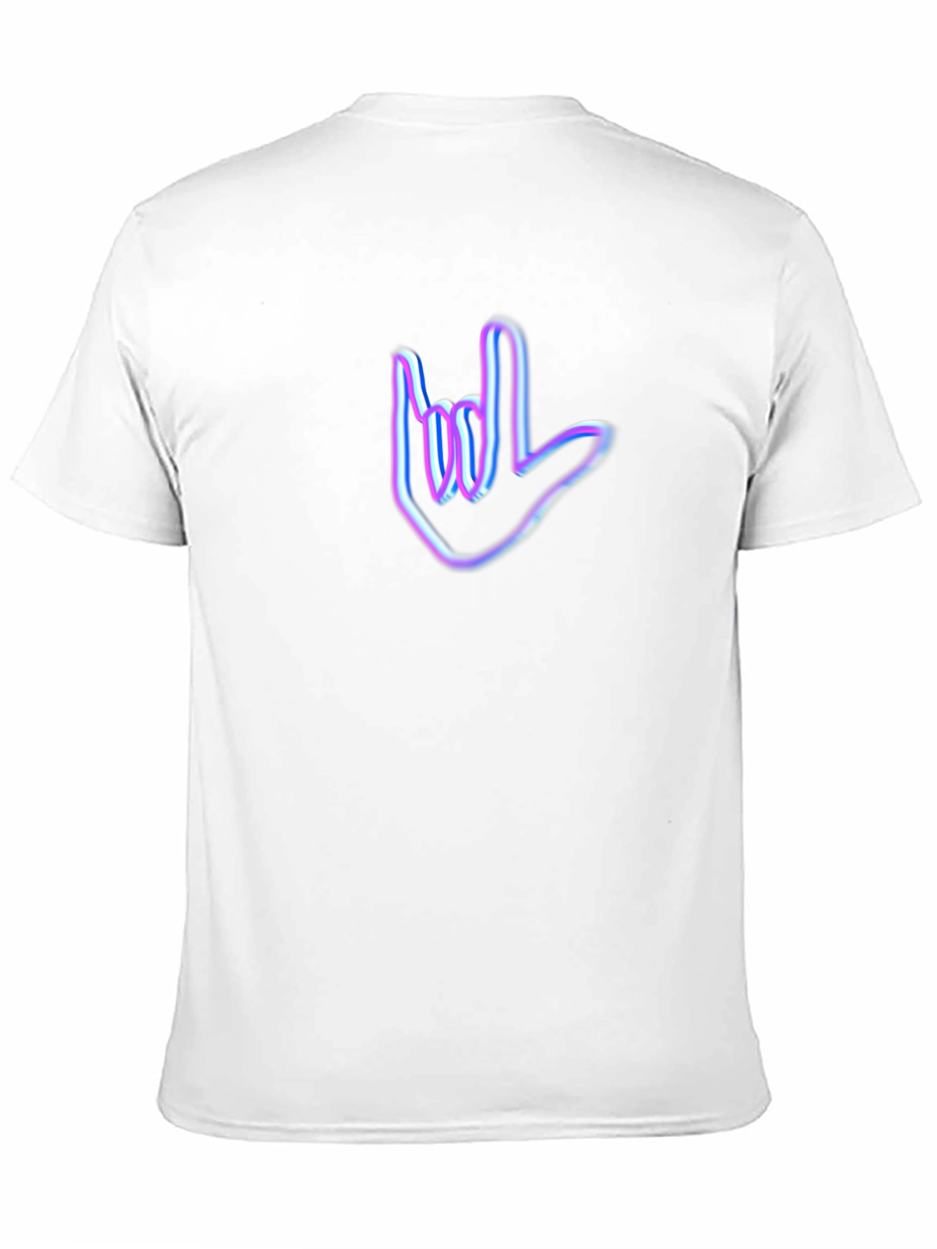 Black Neon Sign Language Graphic Tee view 11
