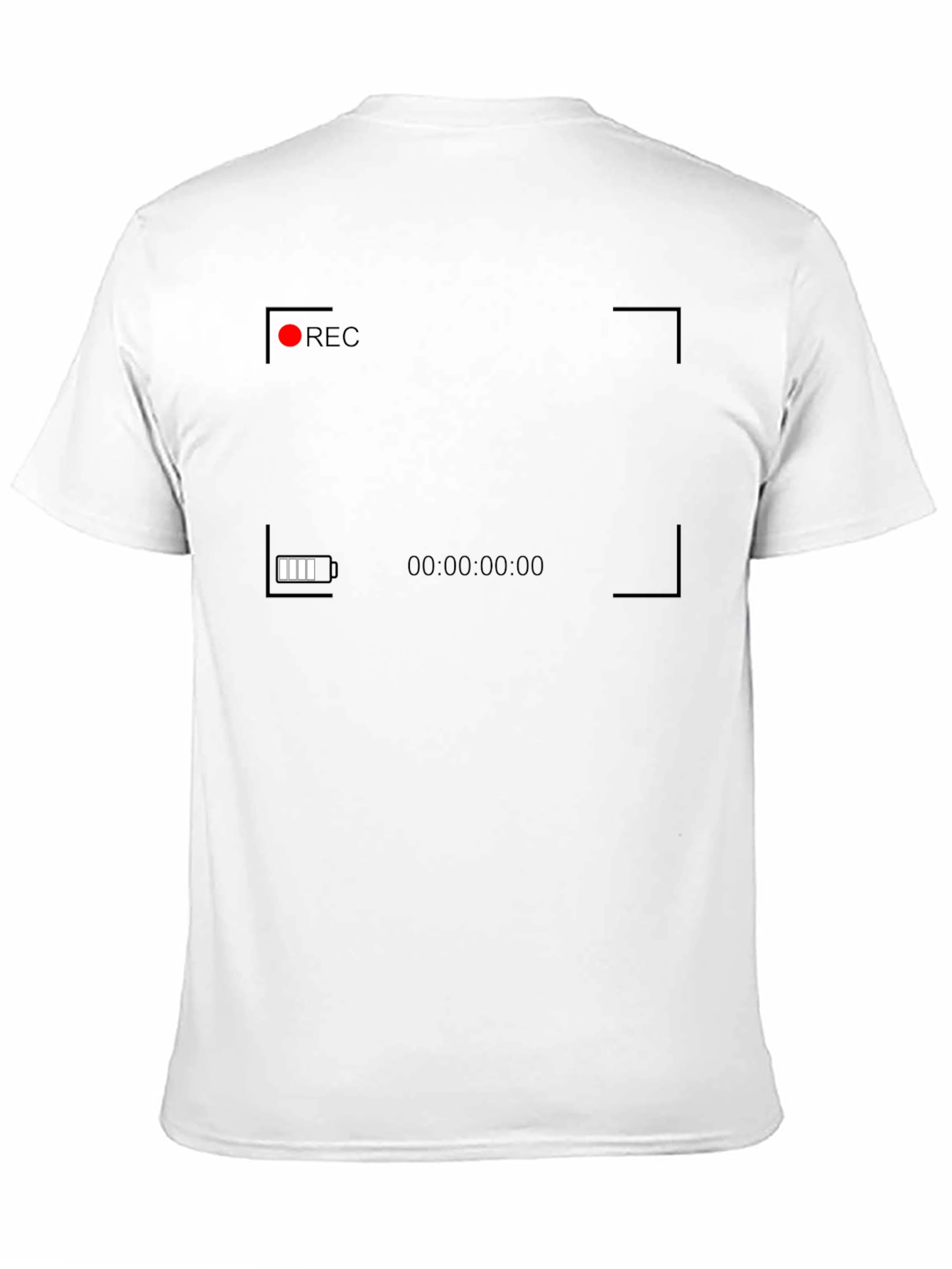 Black Camcorder Screen Graphic T-Shirt view 11