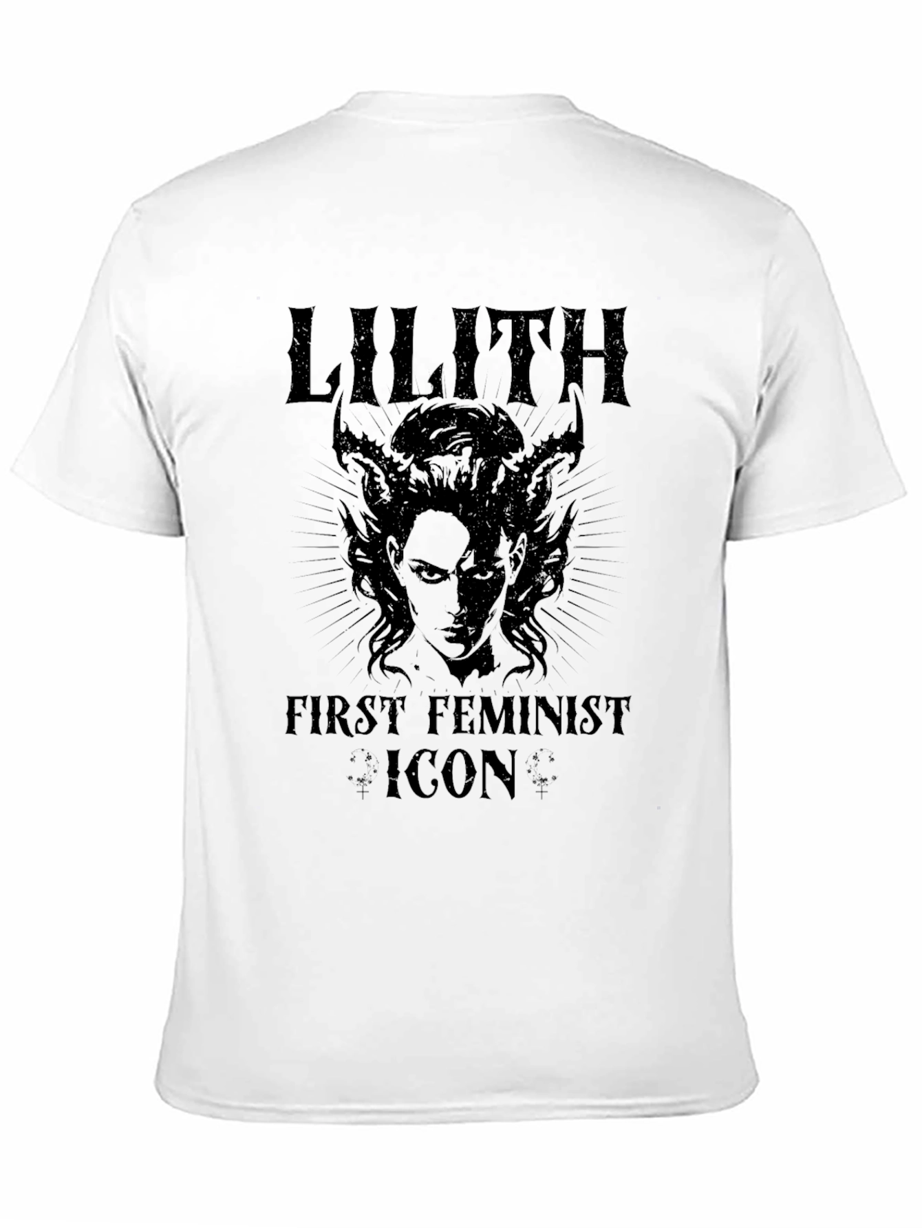 Black Lilith First Feminist Icon Graphic Tee - Black view 11