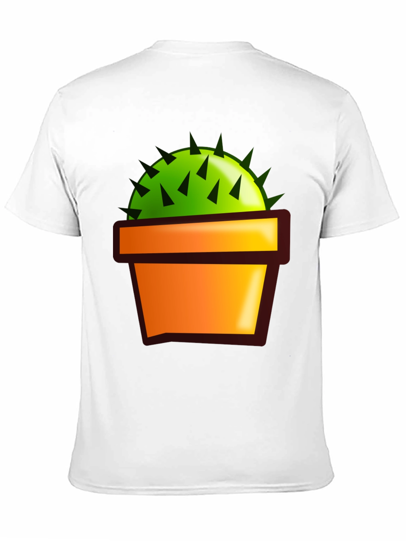 Black Cactus in Pot Graphic T-Shirt - Black view 11