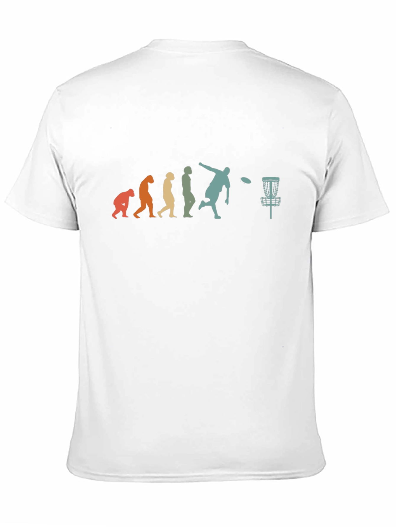 Black Disc Golf Evolution Graphic T-Shirt view 11