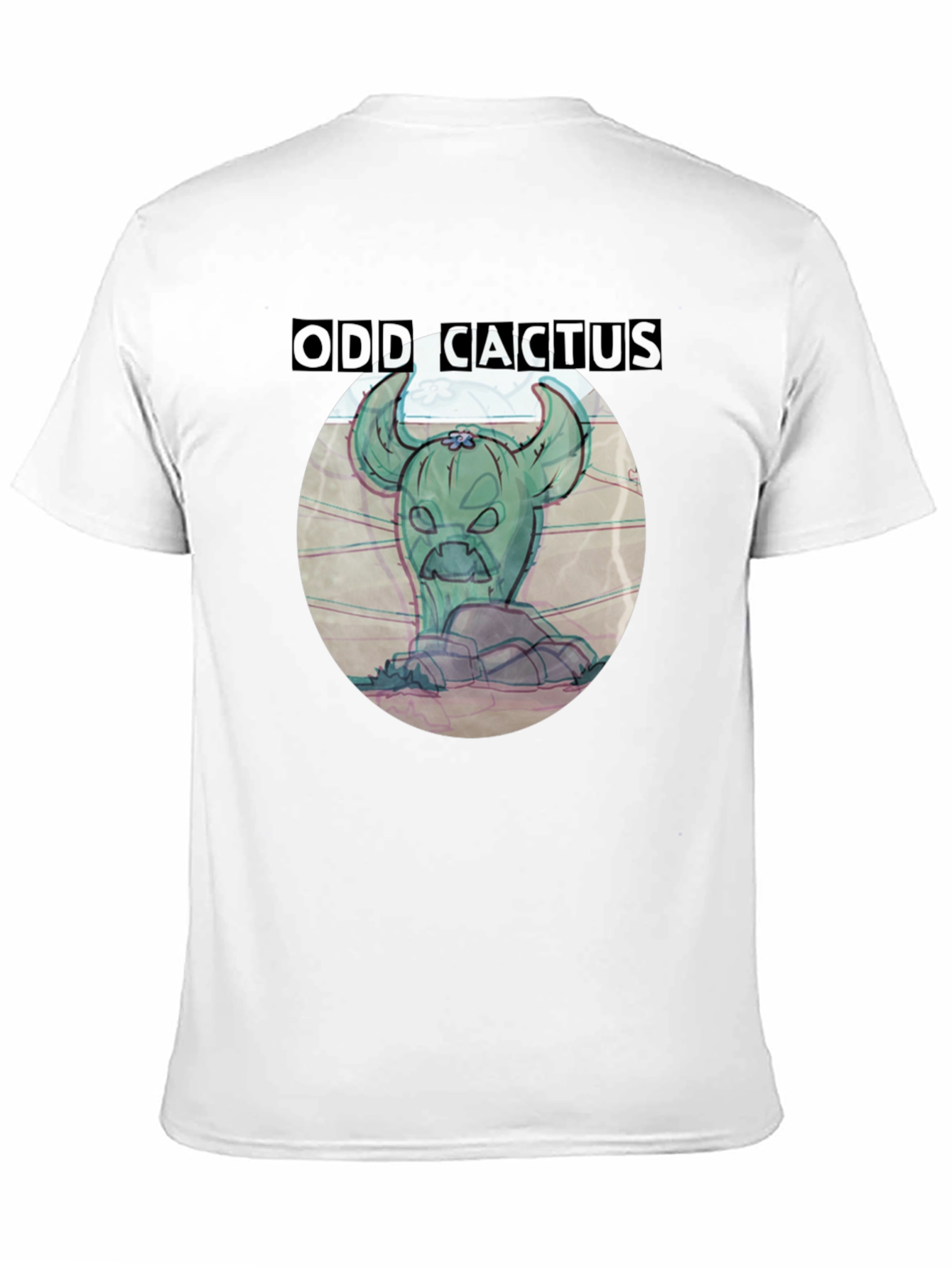 Black Odd Cactus Graphic Tee - Unique Design view 11