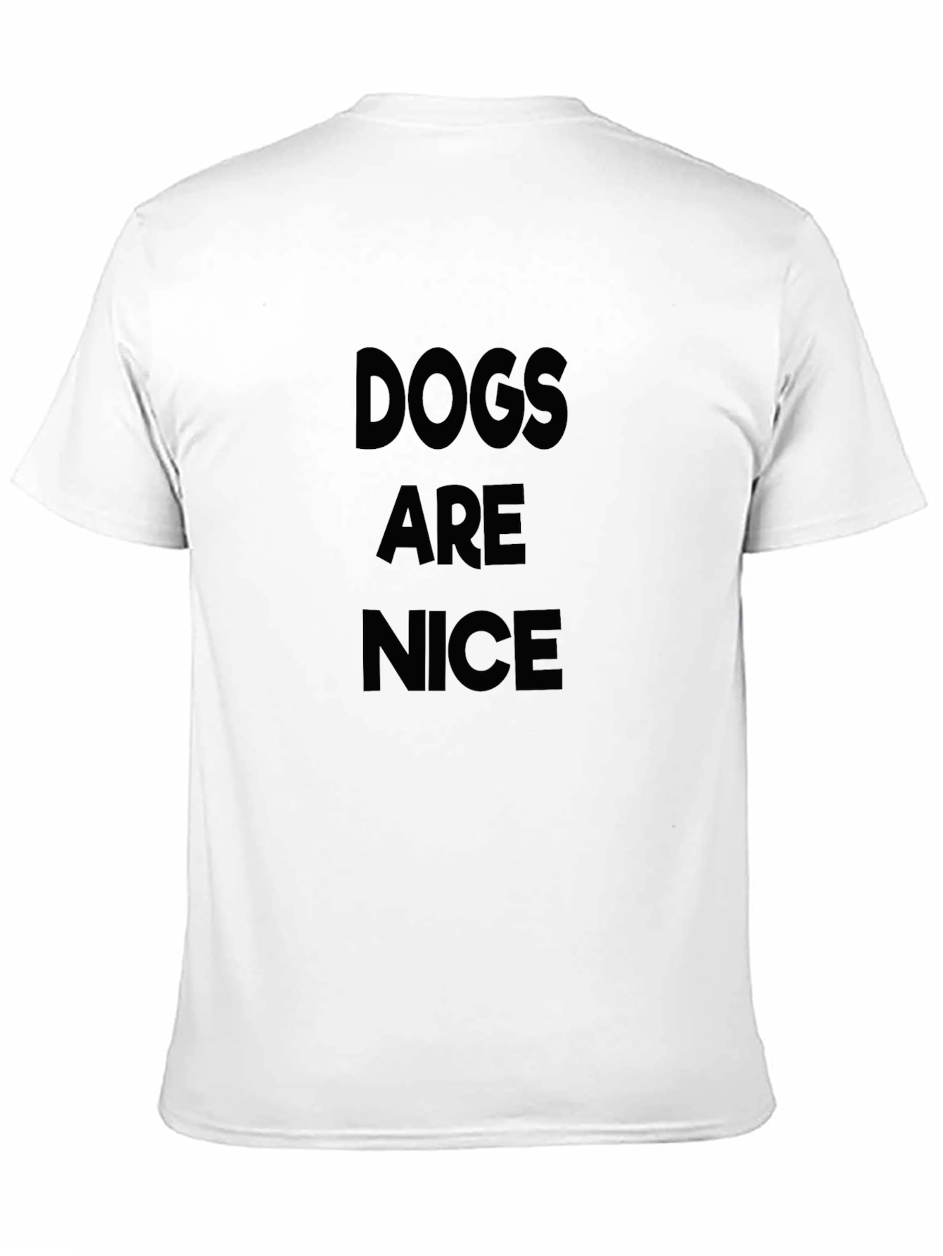 Black Dogs Are Nice Black Graphic T-Shirt view 11