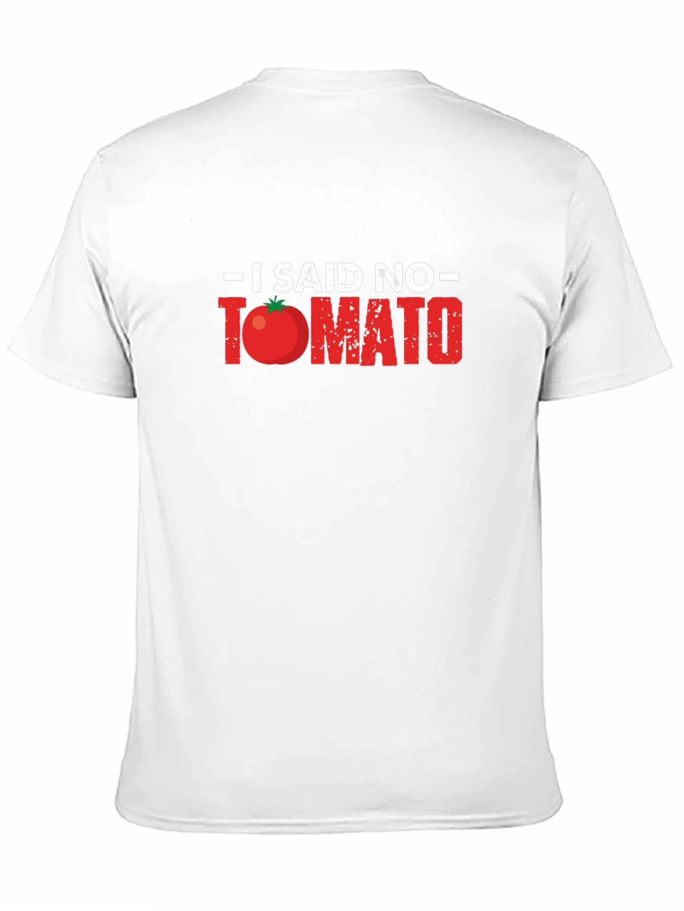 Black I Said No Tomato Graphic T-Shirt view 11