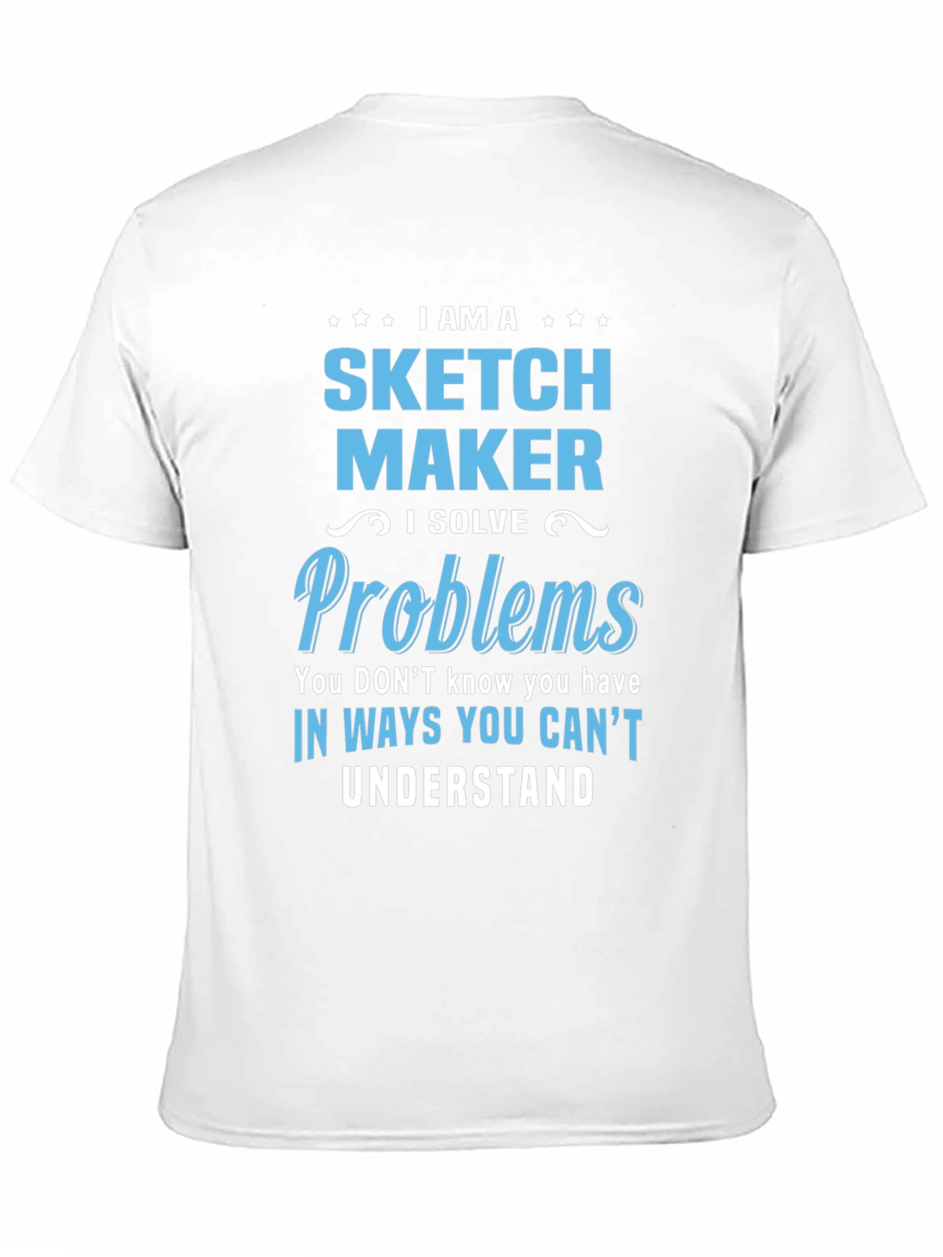 Black Sketch Maker Graphic T-Shirt view 11