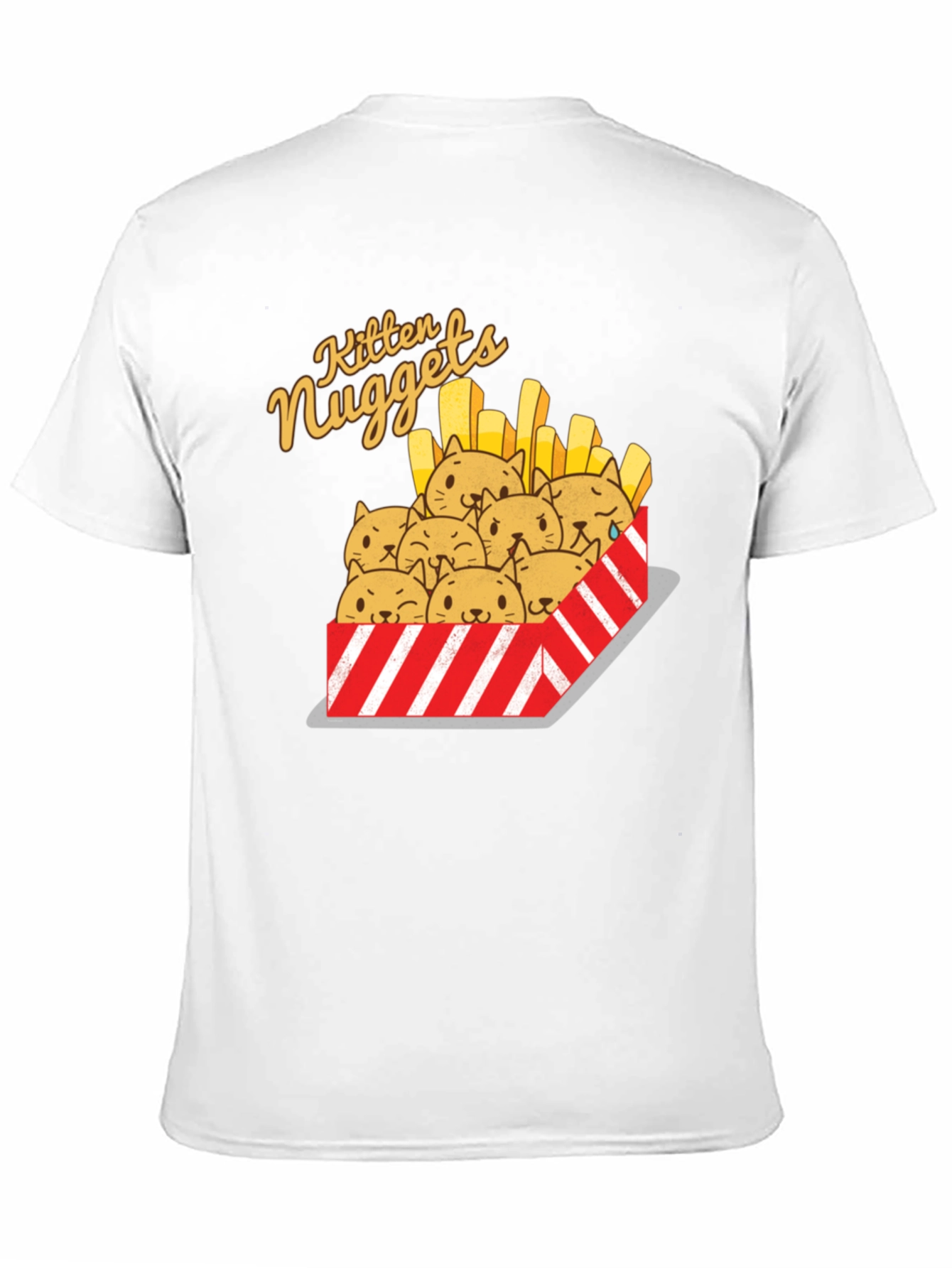 Black Kitten Nuggets Graphic T-Shirt view 11