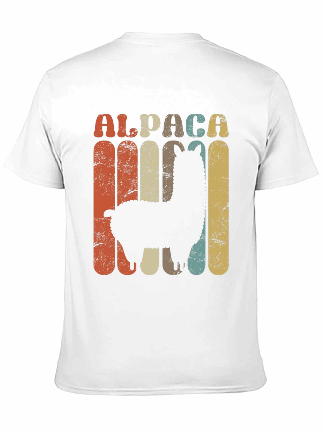 Black Retro Alpaca Graphic T-Shirt - Vintage Style view 11
