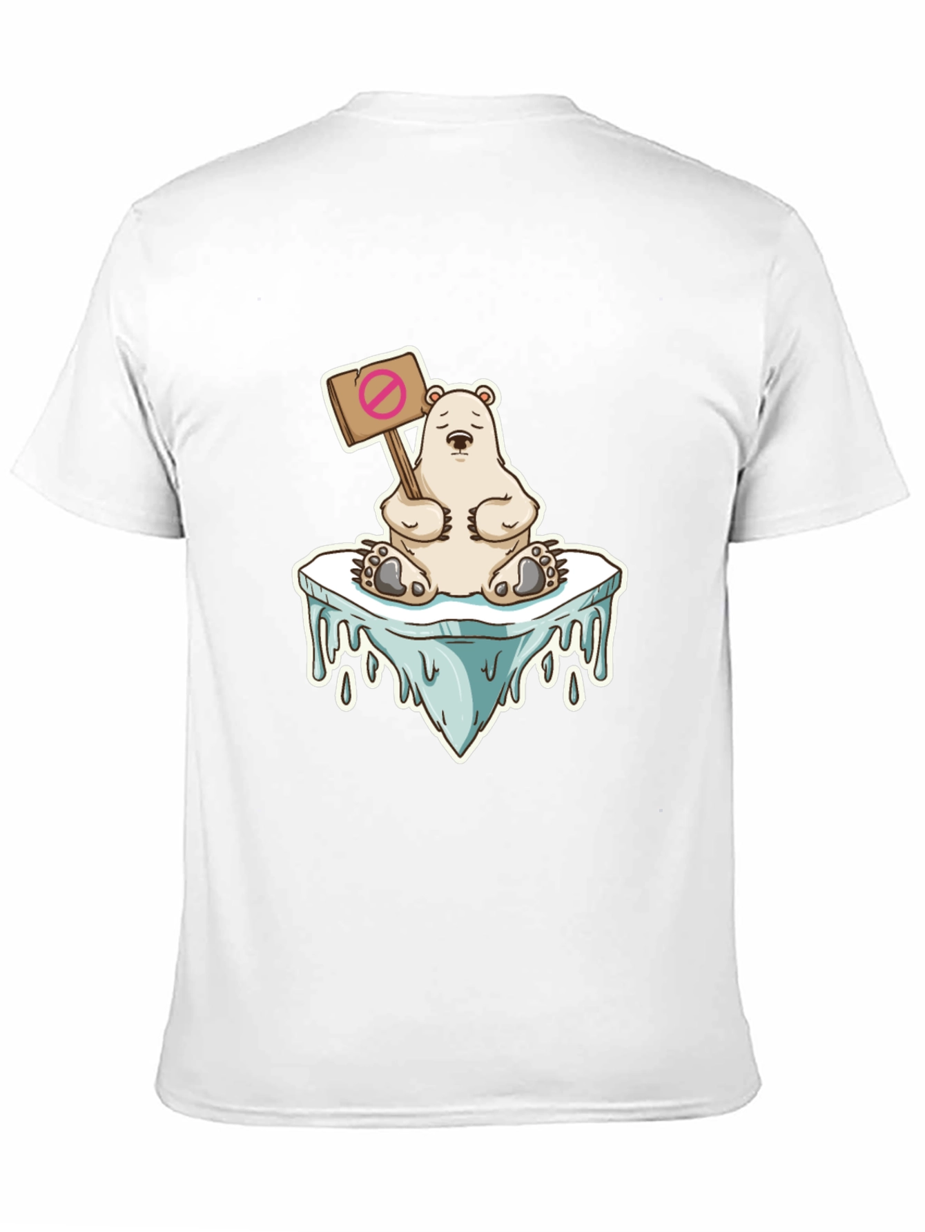 Black Polar Bear Global Warming T-Shirt view 11