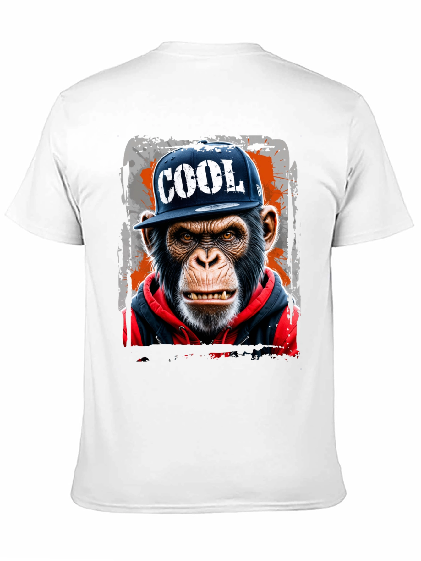 Black Cool Ape Graphic Tee - Urban Style T-Shirt view 11