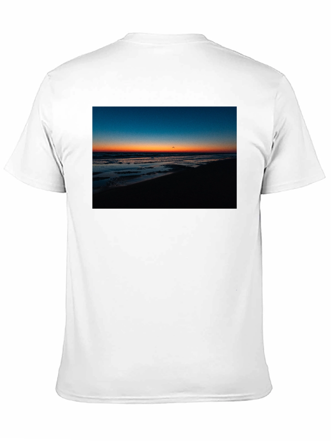 Black Sunset Beach Graphic Tee - Comfort Fit Black T-Shirt view 11