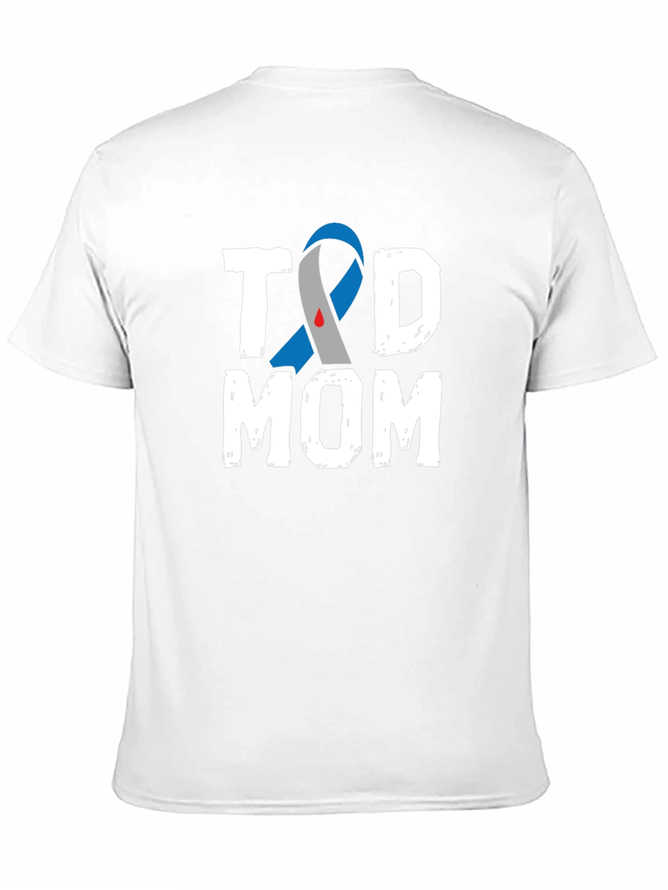 Black T1D Mom Awareness T-Shirt - Black view 11